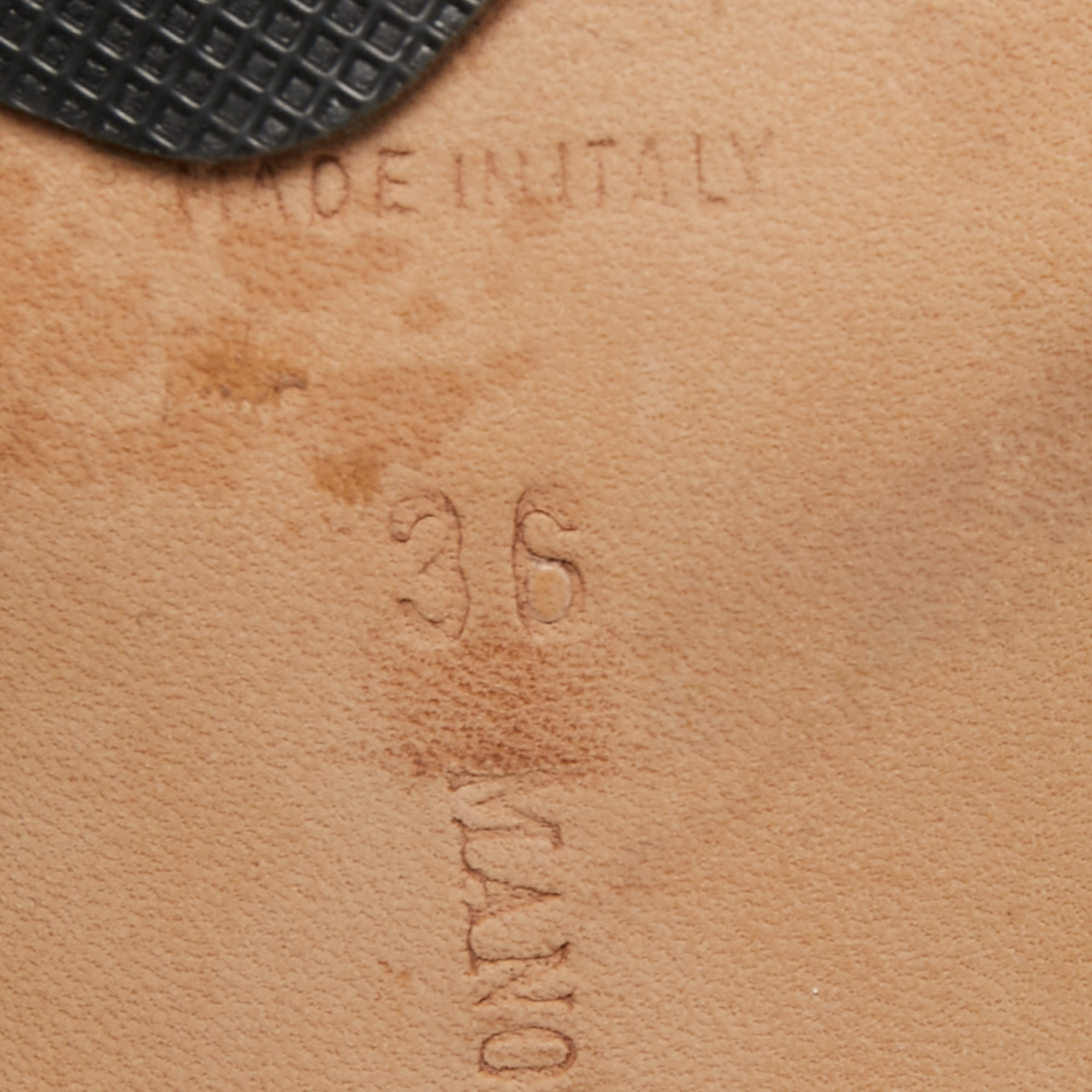 Manolo Blahnik Black Patent Leather Strappy Slide Sandals Size 36