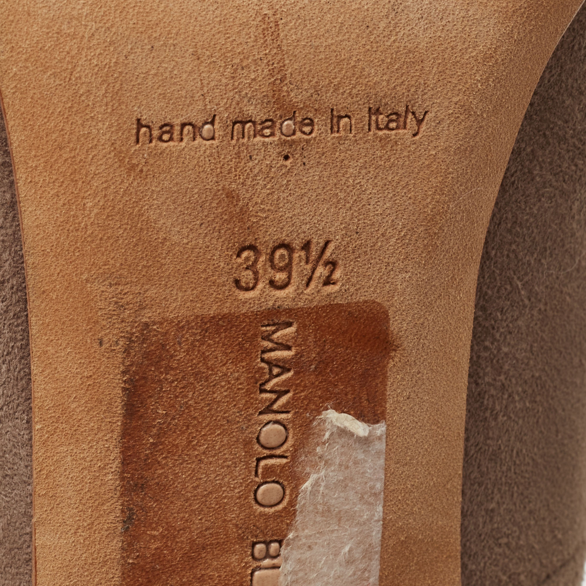 Manolo Blahnik Grey Suede BB Pointed Toe Pumps Size 39.5