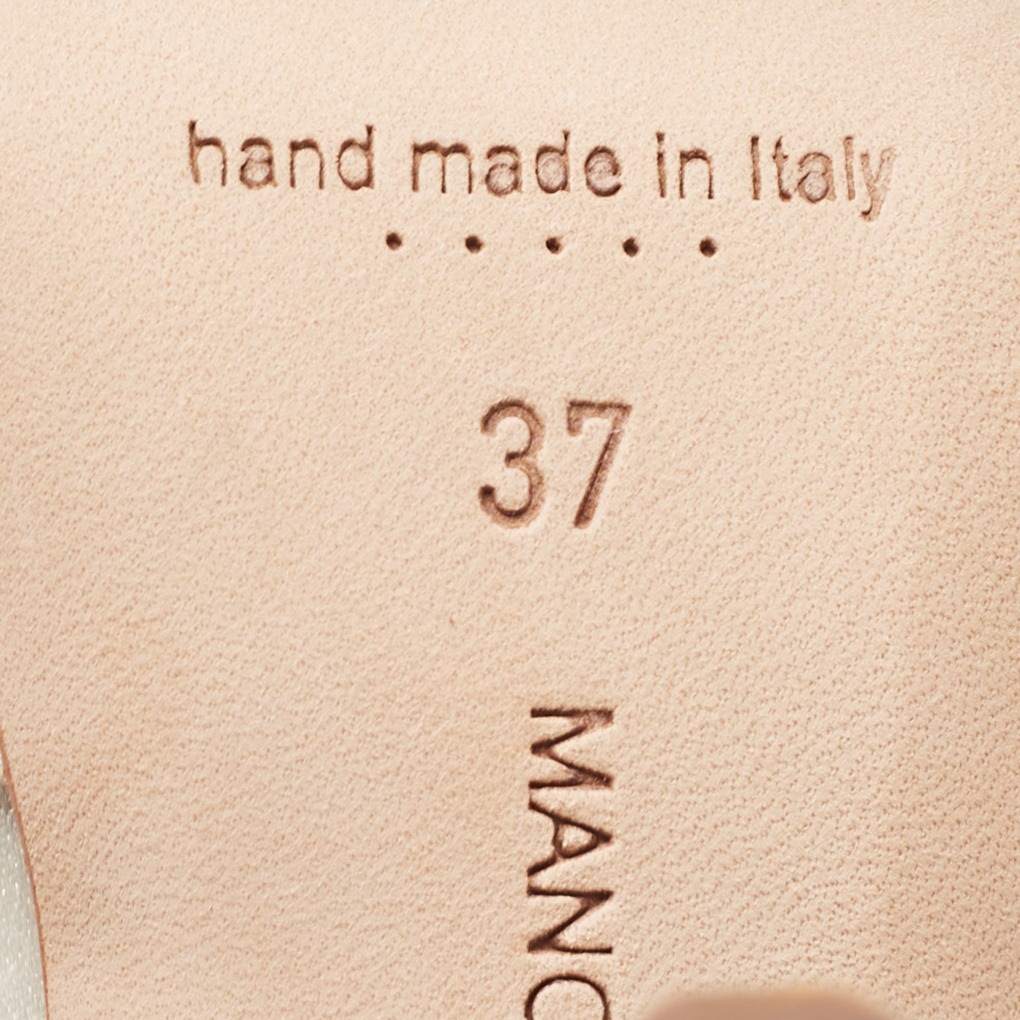 Manolo Blahnik Grey Satin Lala Pumps Size 37