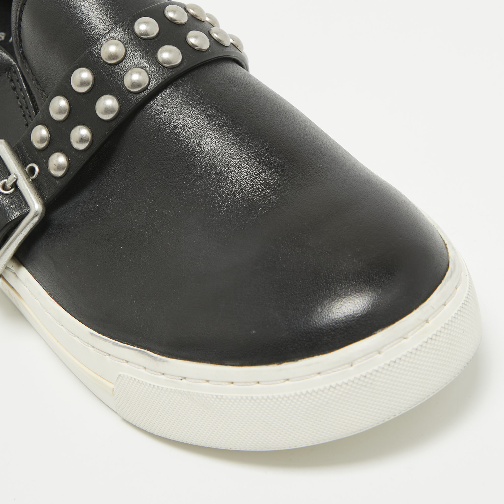 Marc By Marc Jacobs Black Leather Slip On Sneakers Size 37