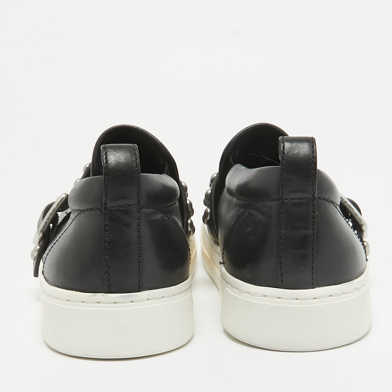 Marc By Marc Jacobs Black Leather Slip On Sneakers Size 37