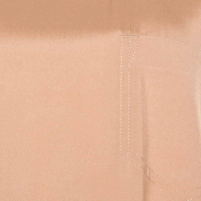Marc By Marc Jacobs Sandstone Beige Cotton Reverse Patch Pocket Detail Top M