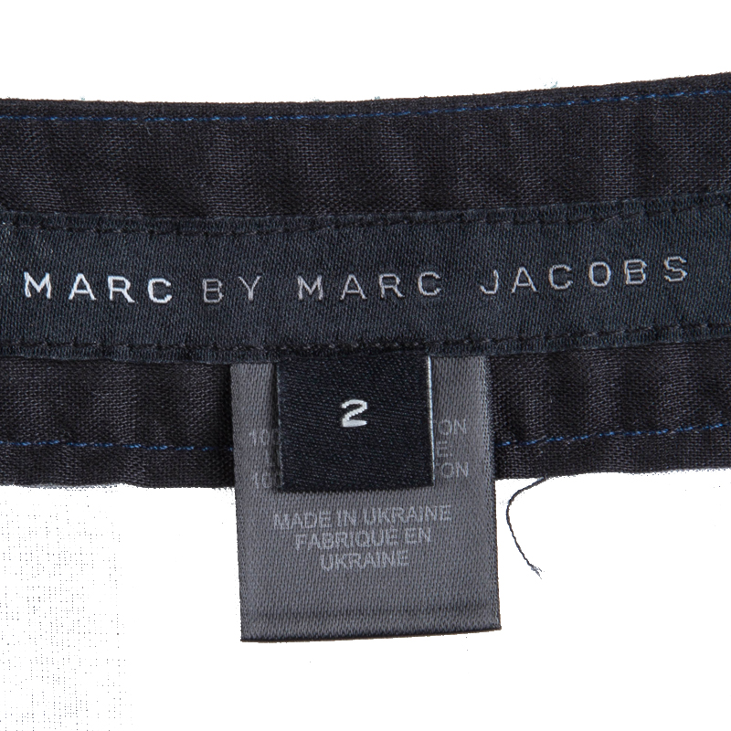 Marc By Marc Jacobs Colorblock Cotton Button Front Skirt S