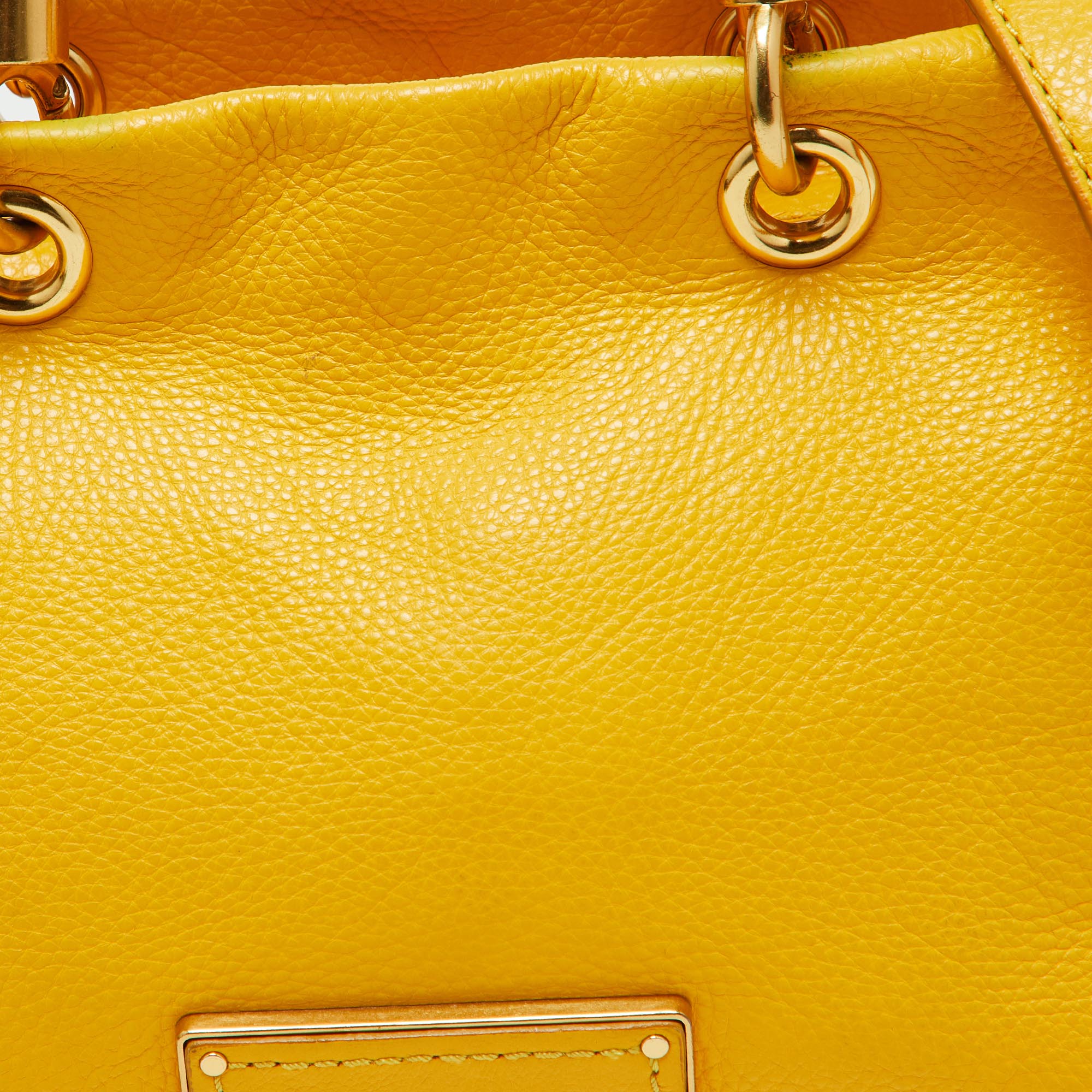 Marc By Marc Jacobs Yellow Leather Too Hot To Handle Tote