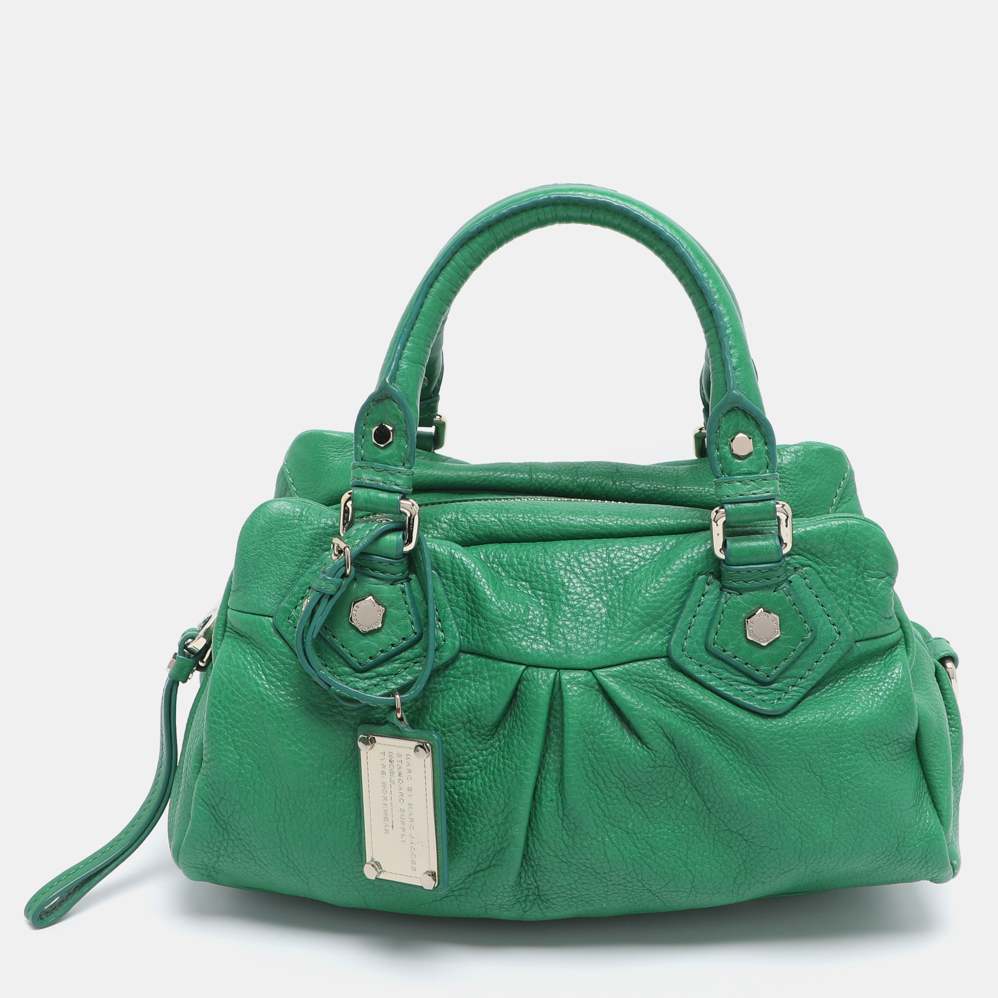 Marc by Marc Jacobs Green Leather Classic Q Groovee Satchel - Marc by Marc Jacobs - Modalova