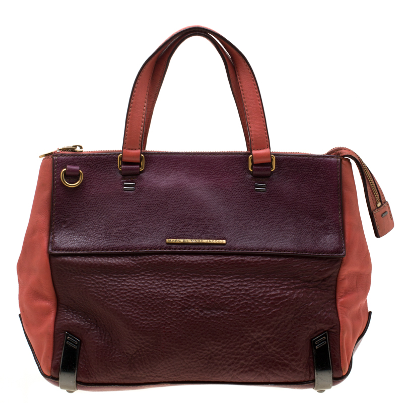 Marc By Marc Jacobs Tri Color Leather Sheltered Island Satchel