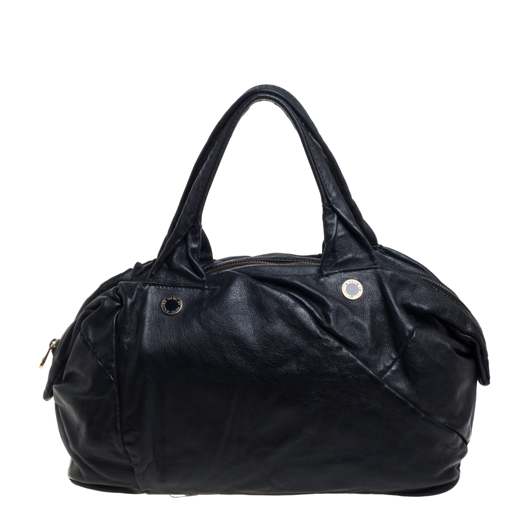 Marc by marc jacobs black leather satchel