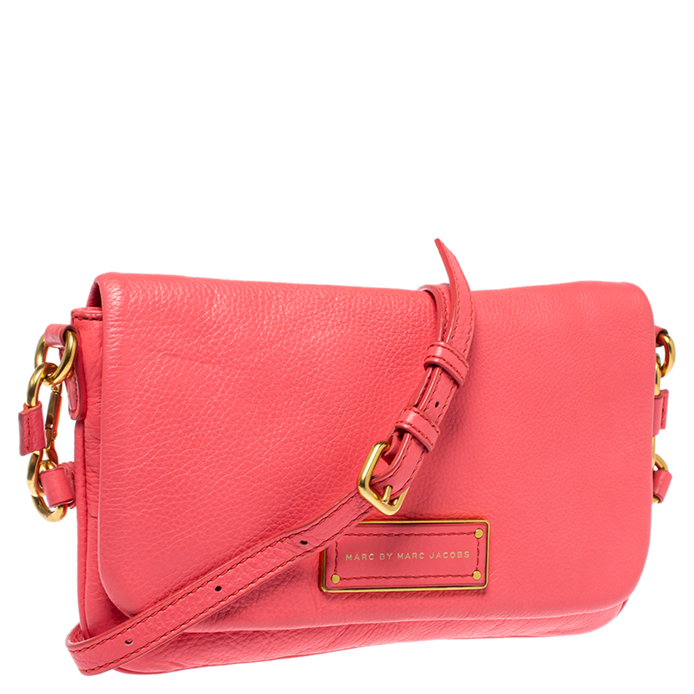 Marc By Marc Jacobs Orange Leather Too Hot To Handle Crossbody Bag