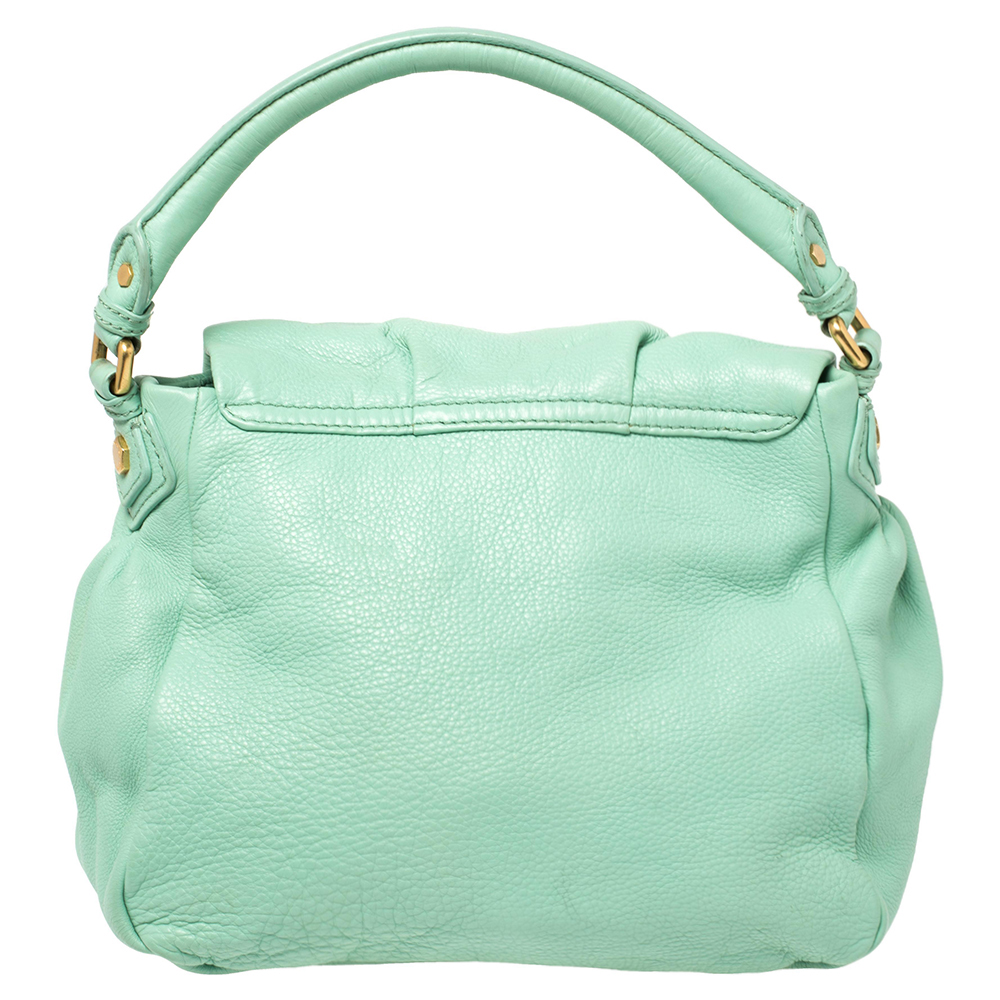 Marc By Marc Jacobs Green Leather Classic Q Lil Ukita Top Handle Bag