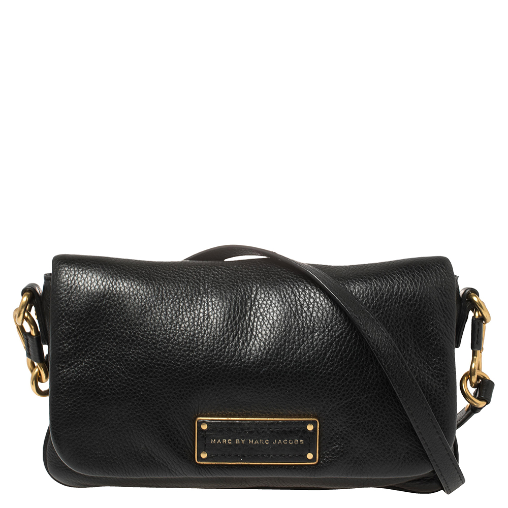 Marc by Marc Jacobs Black Leather Too Hot To Handle Crossbody Bag