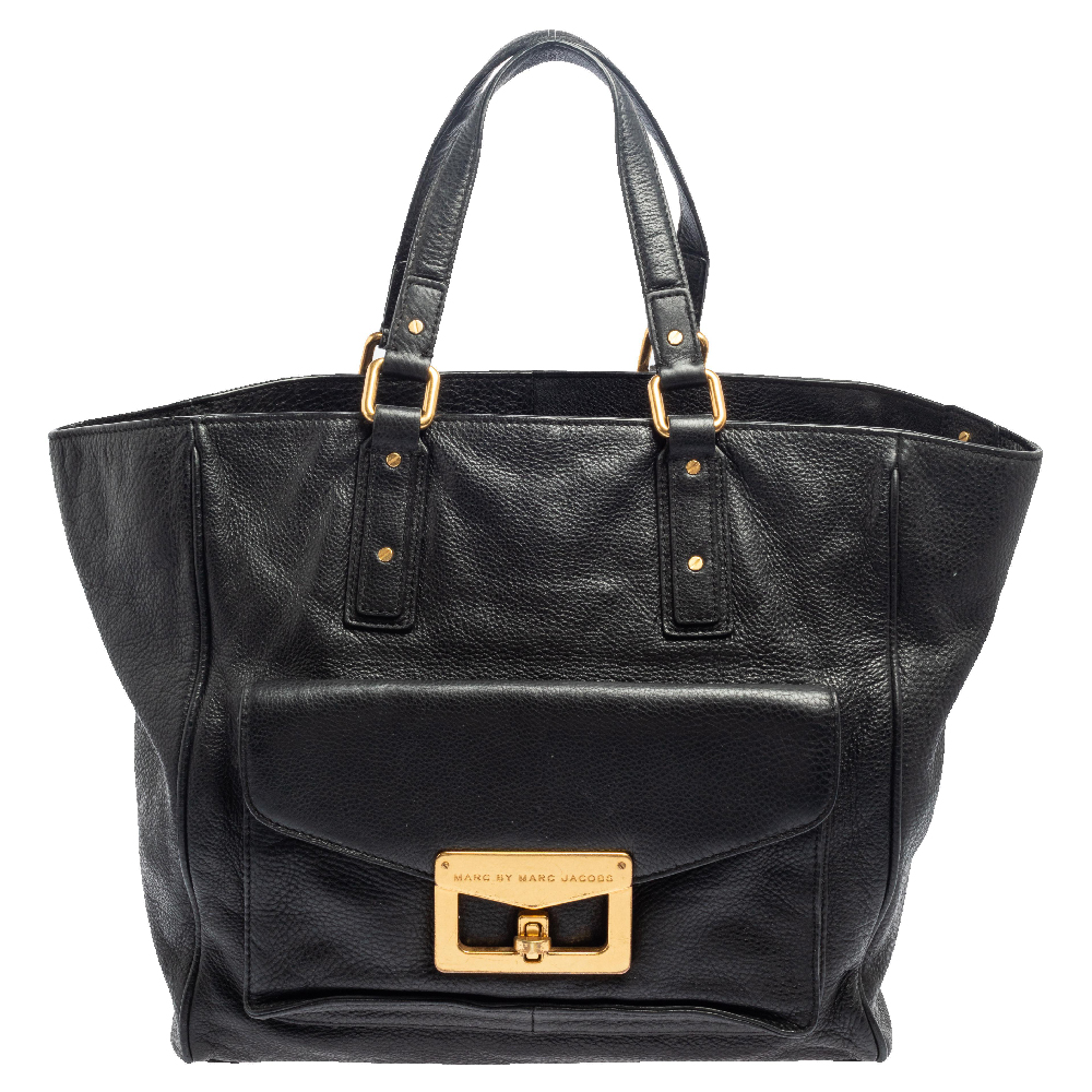 Marc by Marc Jacobs Black Leather Bianca Hayley Tote