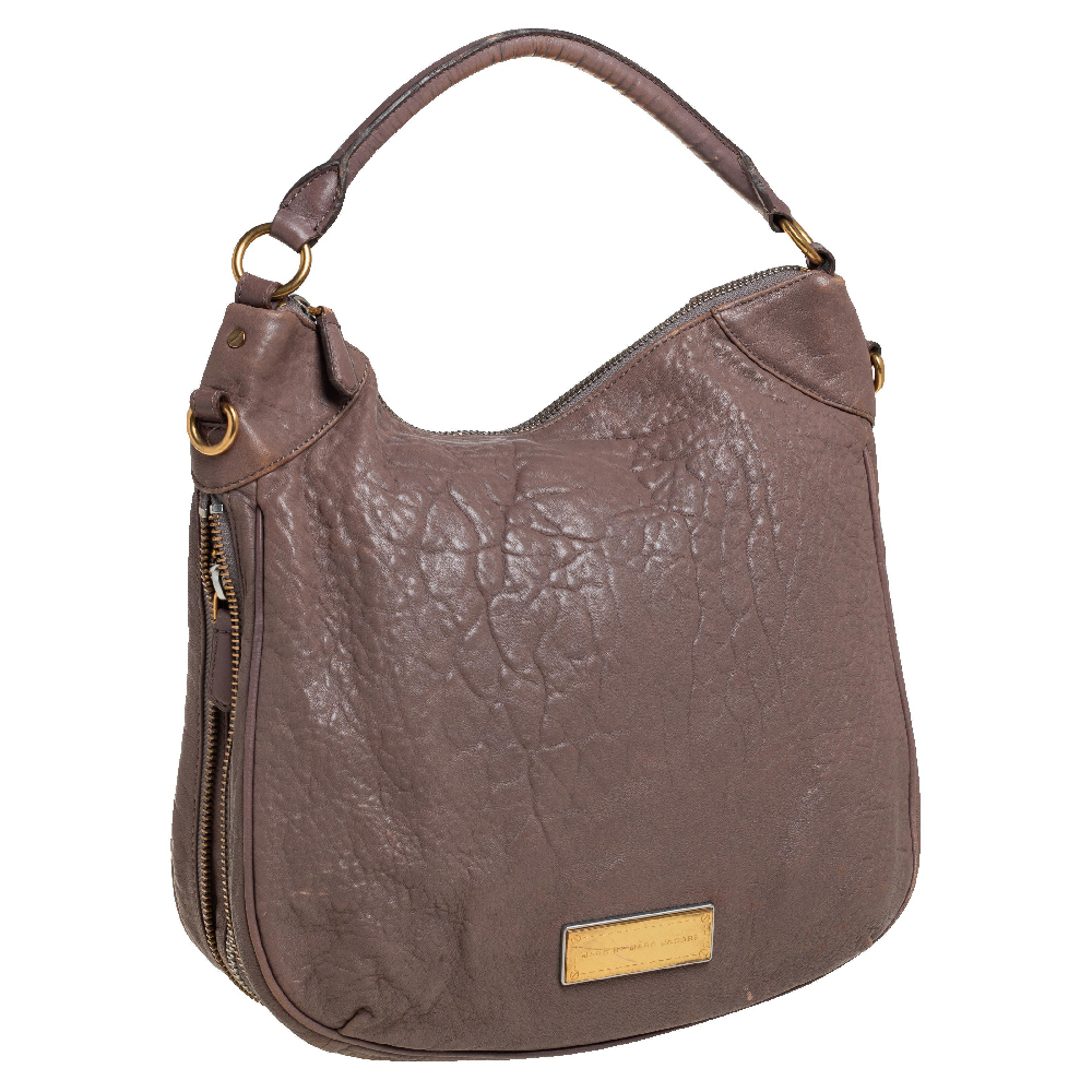 Marc By Marc Jacobs Taupe Leather Classic Q Hillier Hobo