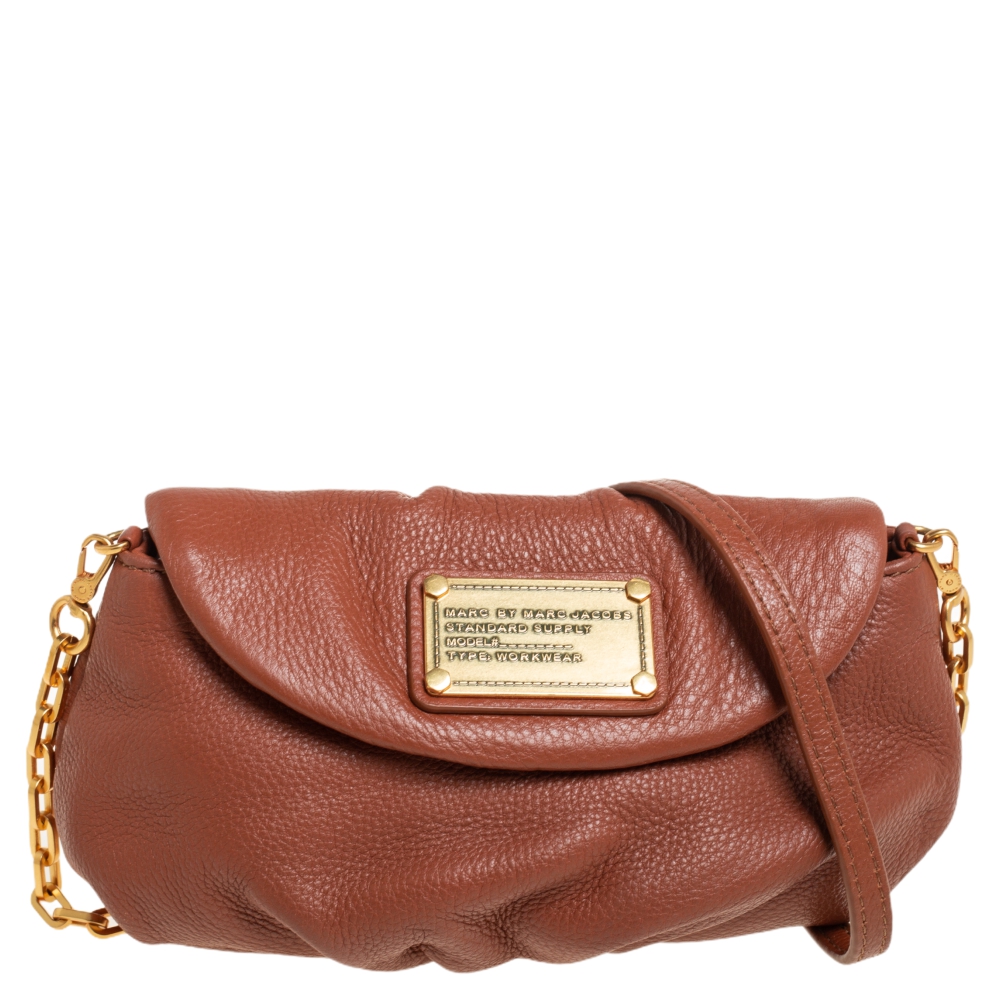 Marc By Marc Jacobs Brown Leather Classic Q Karlie Crossbody Bag