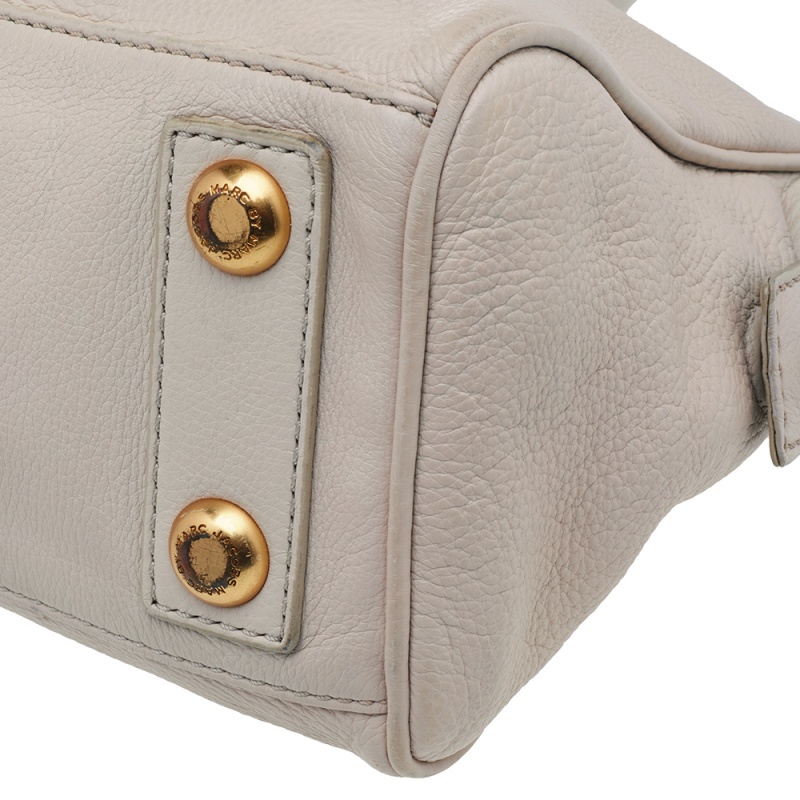 Marc By Marc Jacobs Cream Leather Small Too Hot To Handle Tote