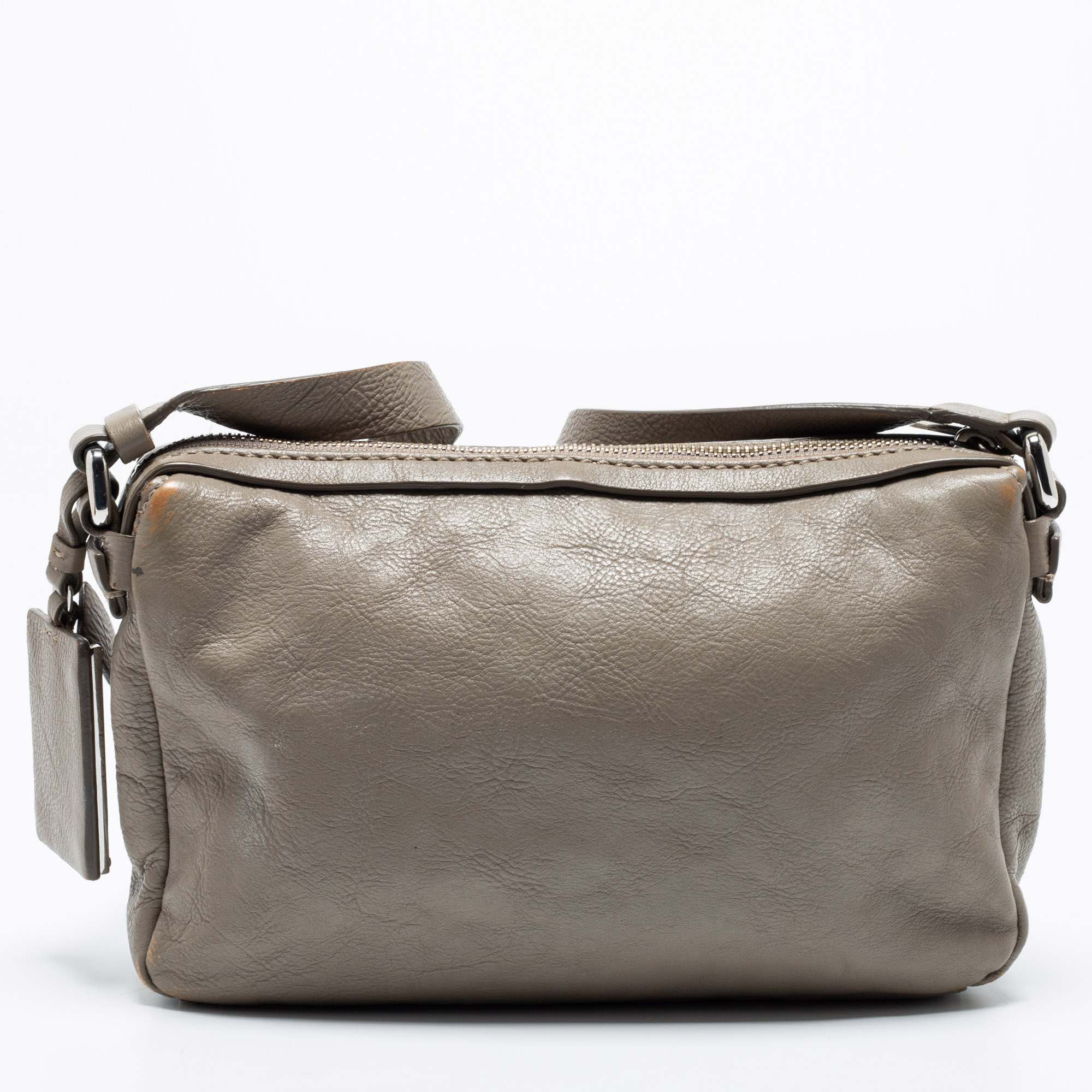 Marc By Marc Jacobs Grey Leather Crossbody Bag
