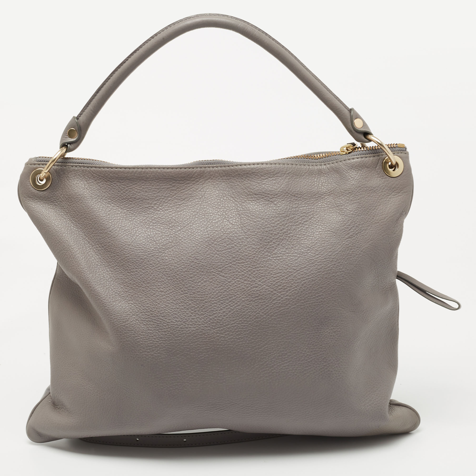 Marc By Marc Jacobs Grey Suede And Leather Shoulder Bag