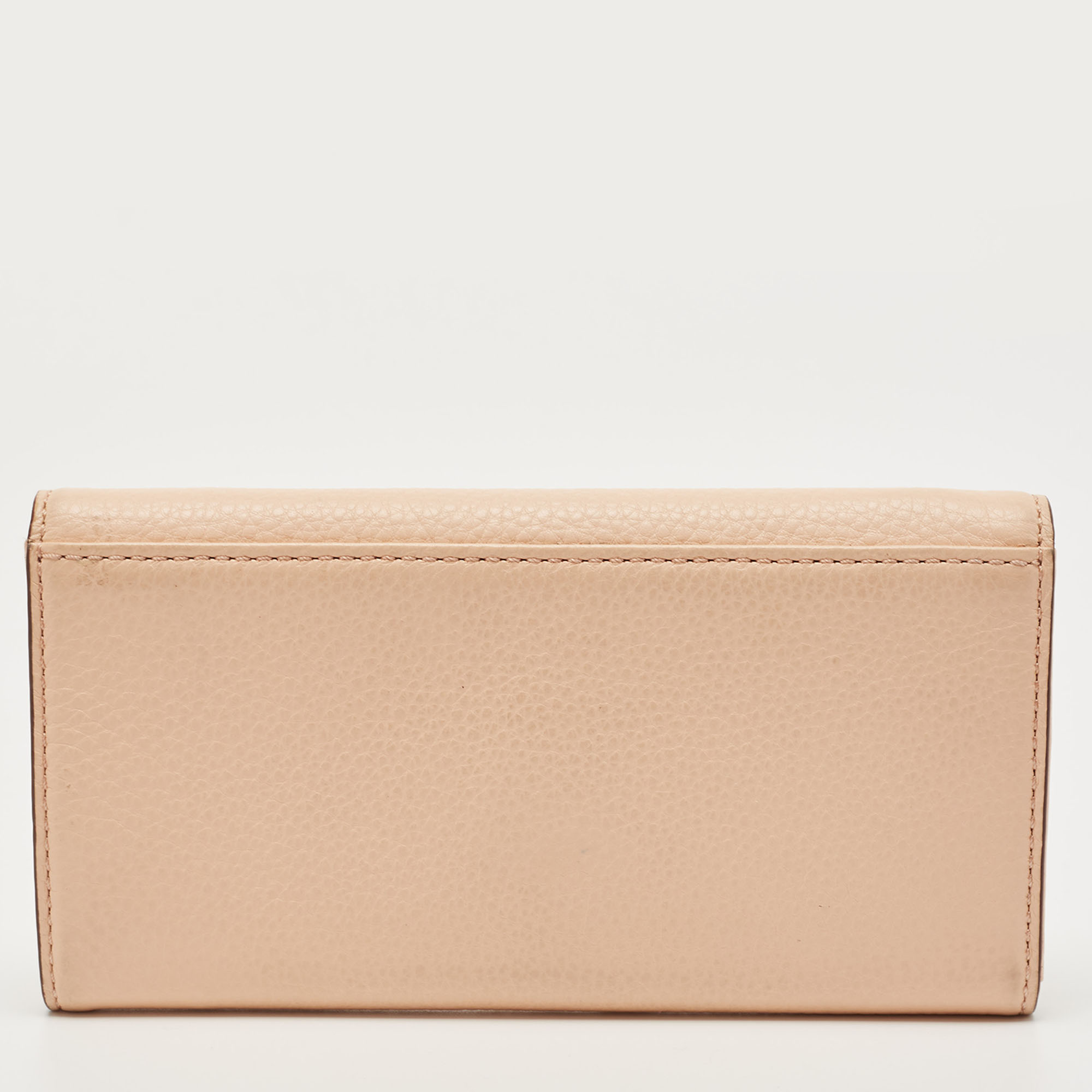 Marc By Marc Jacobs Peach Leather Too Hot To Handle Trifold Wallet