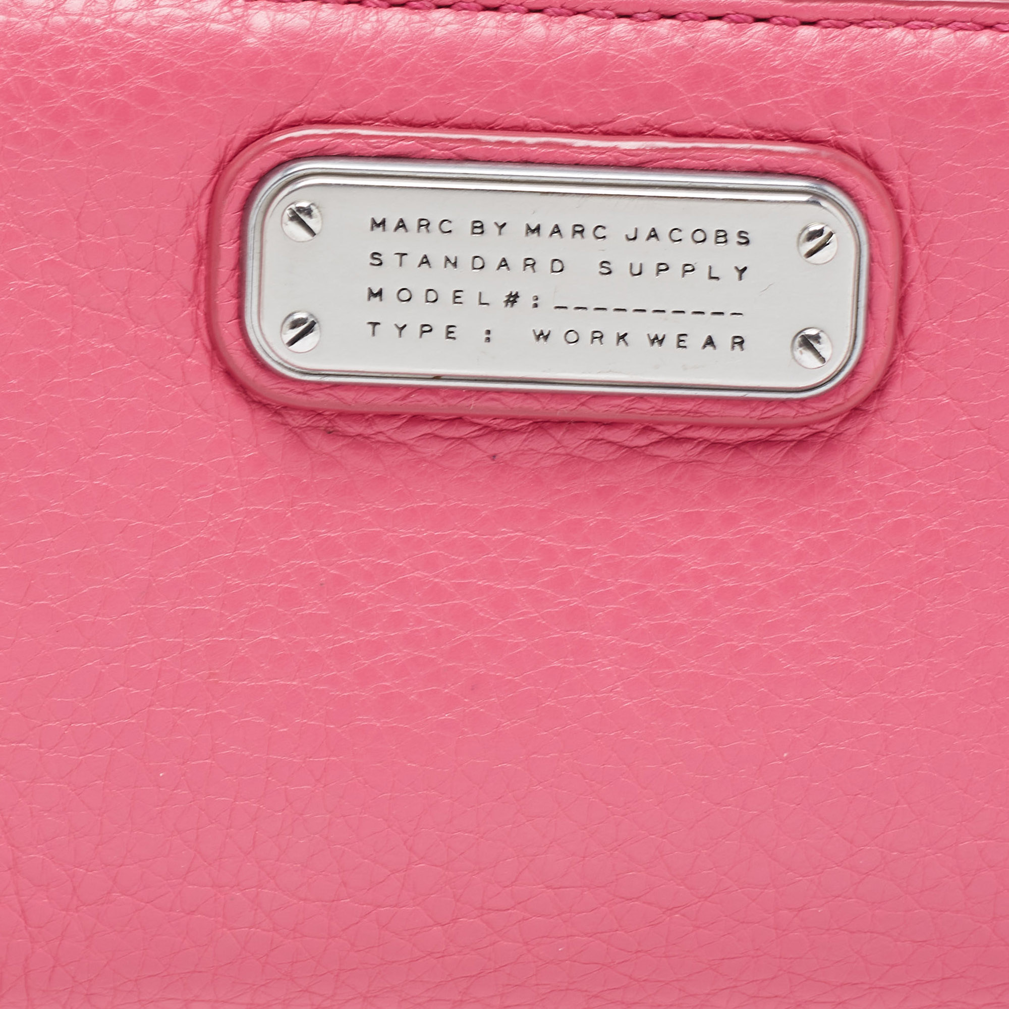 Marc By Marc Jacobs Pink Leather Zip Around Wallet