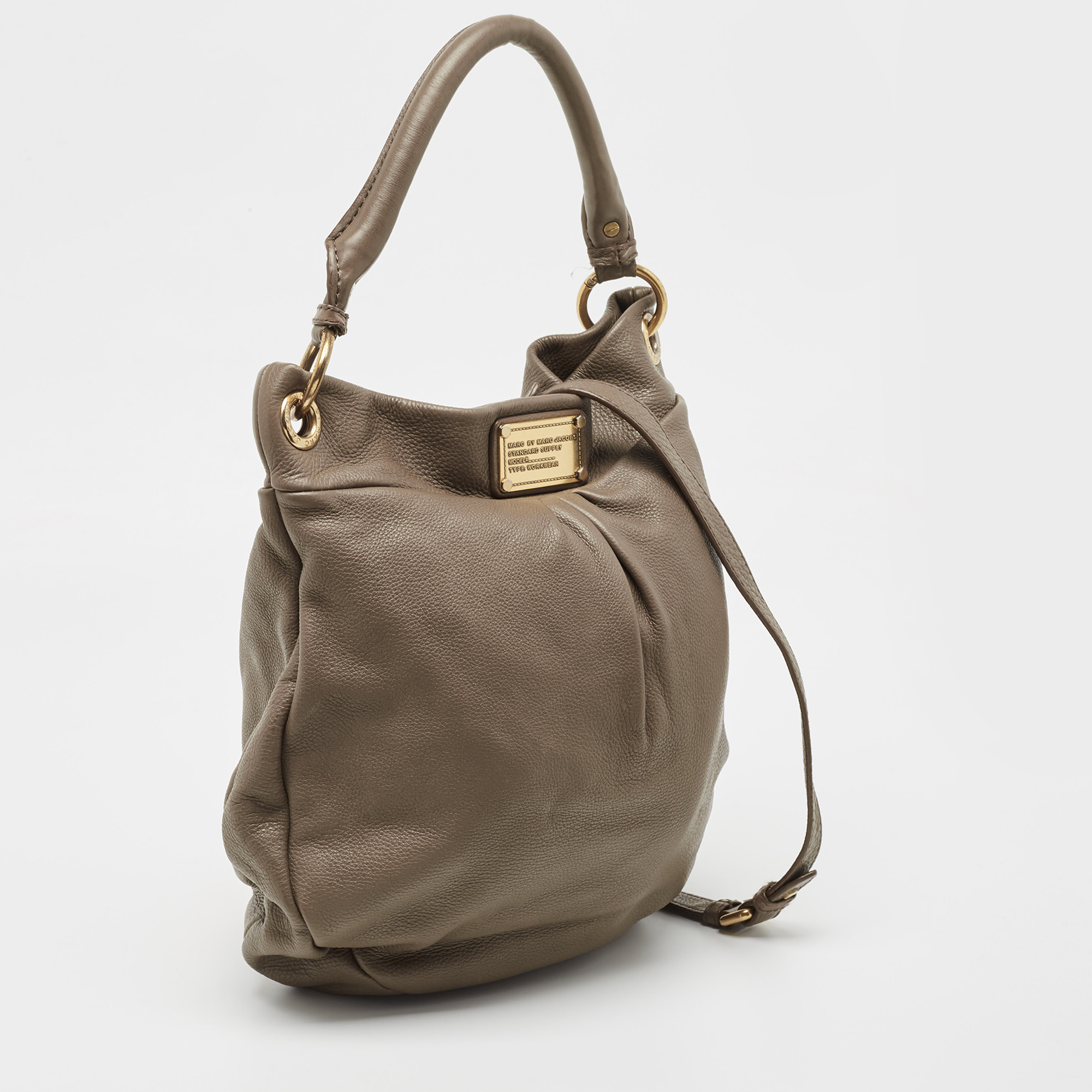 Marc By Marc Jacobs Grey Leather Classic Q Hillier Hobo