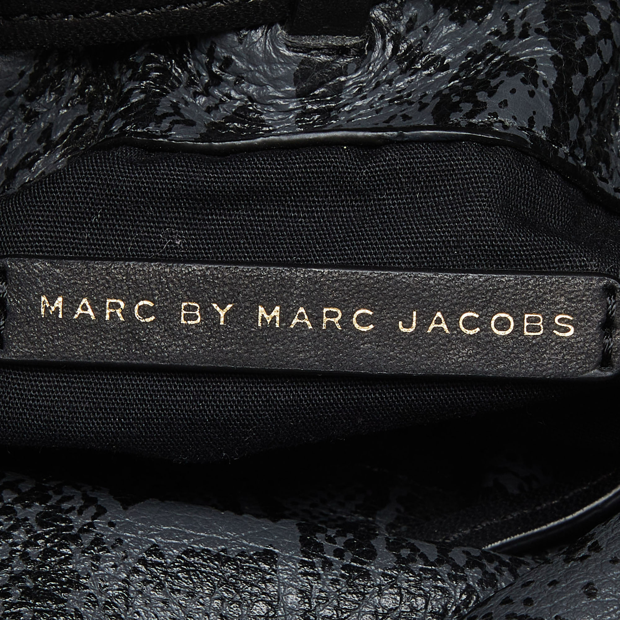 Marc By Marc Jacobs Tri Color Snakes Print Leather Bucket Bag