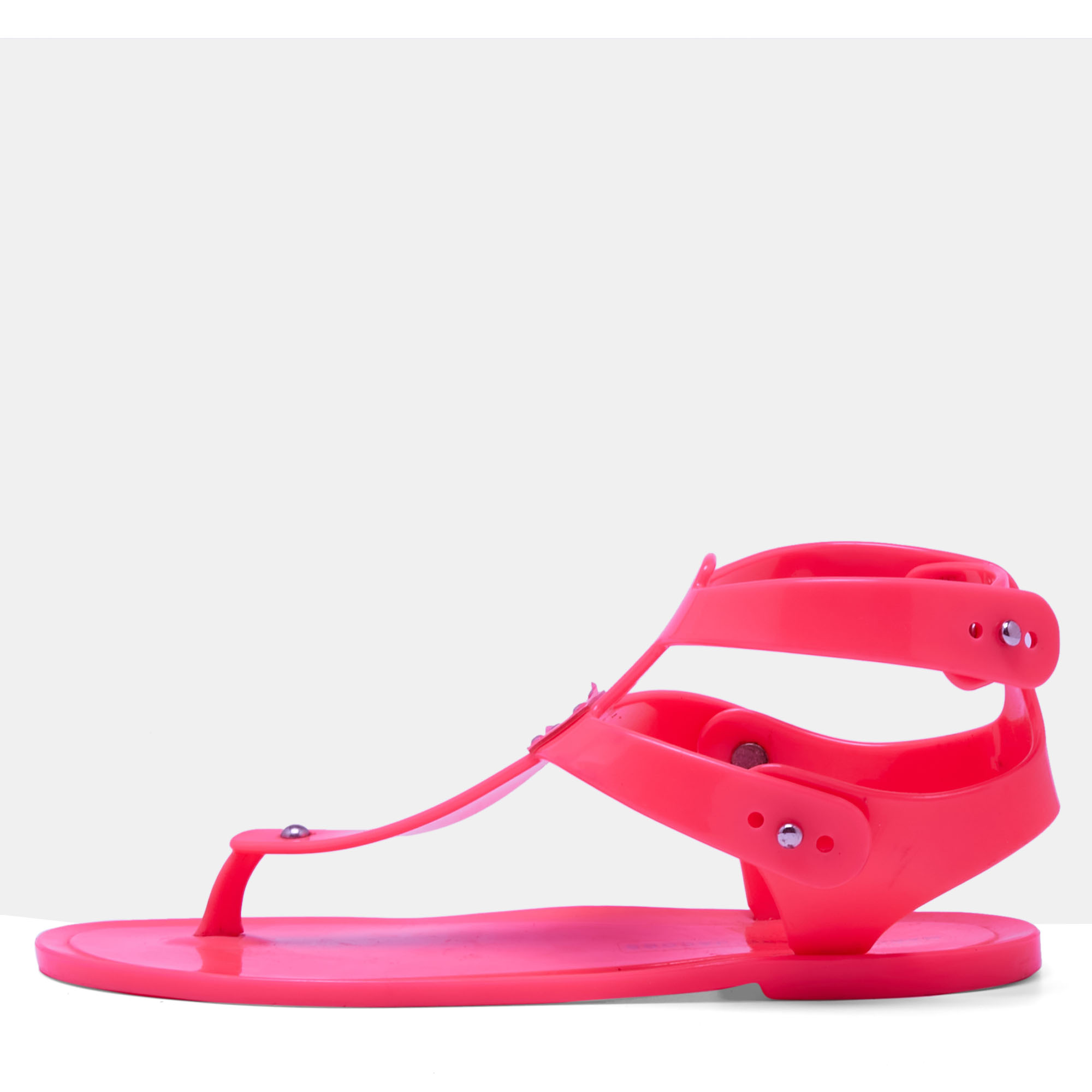 Marc By Marc Jacobs Pink Jelly Thong Flats Size 37