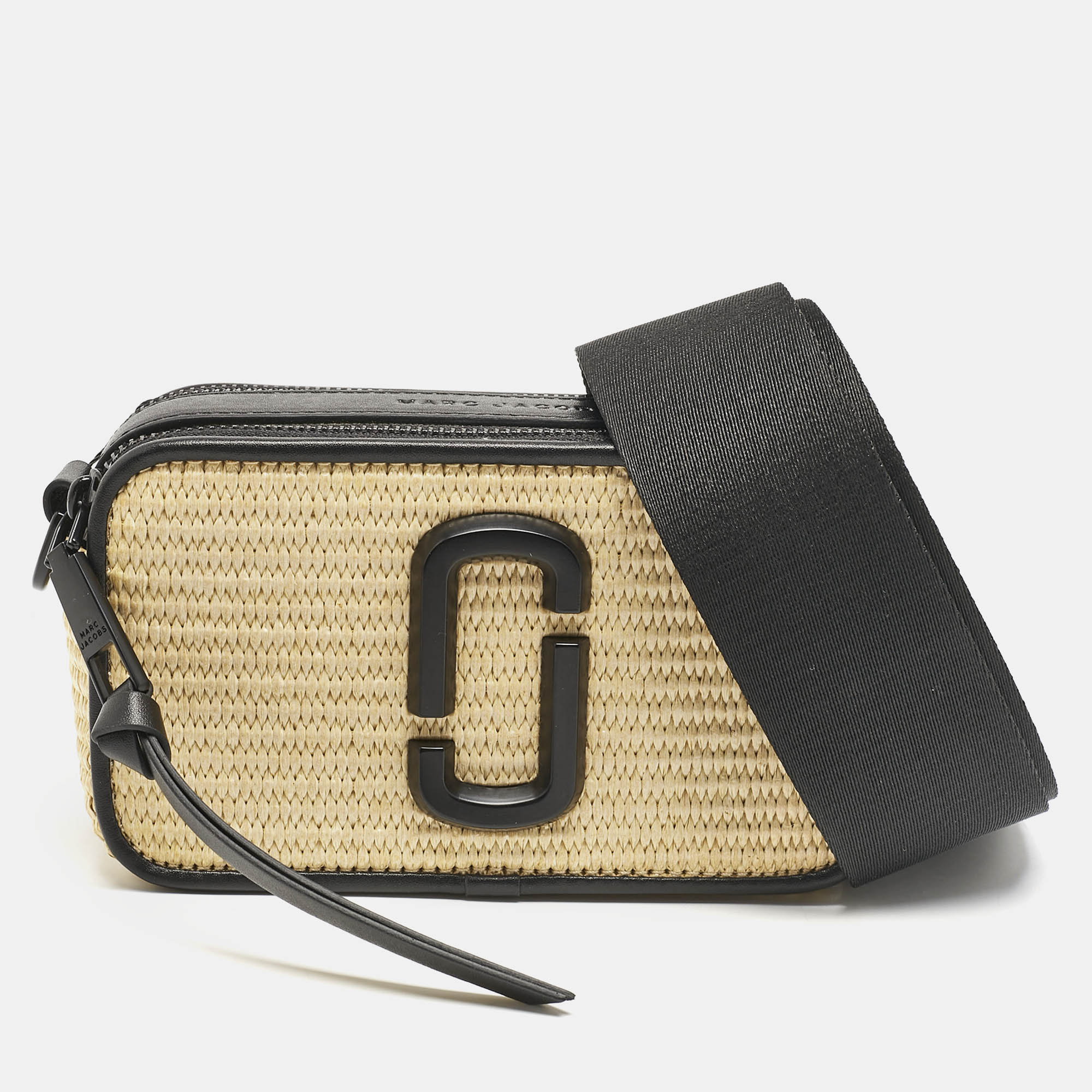 Marc Jacobs Black Patent Leather Snapshot Crossbody Bag