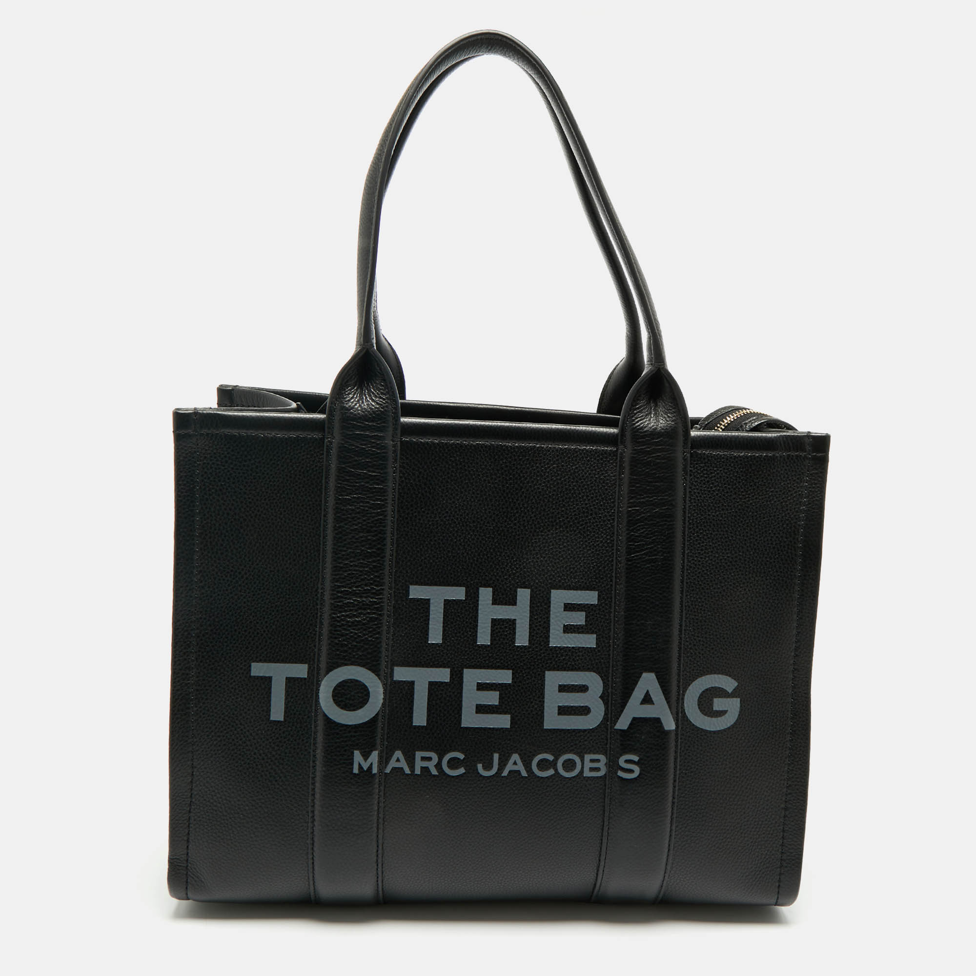 Marc Jacobs Black Leather Large The Tote Bag - Marc Jacobs - Modalova