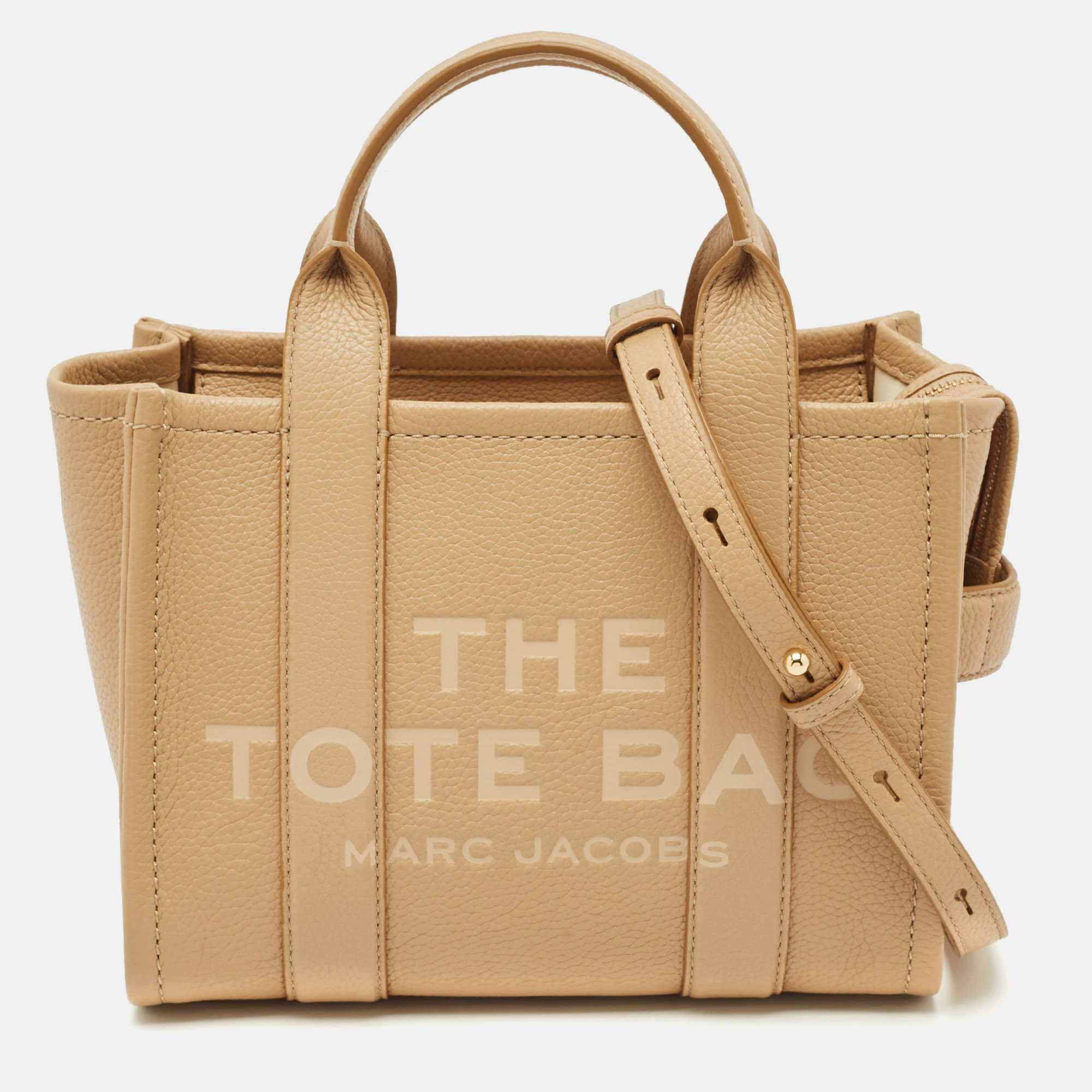 Marc Jacobs Beige Leather Small The Tote Bag - Marc Jacobs - Modalova