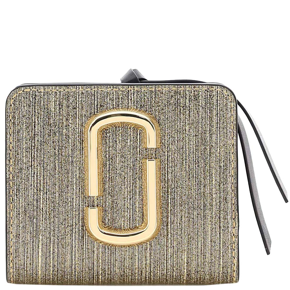 Image of Marc Jacobs Grey Leather The Snapshot Mini Wallet