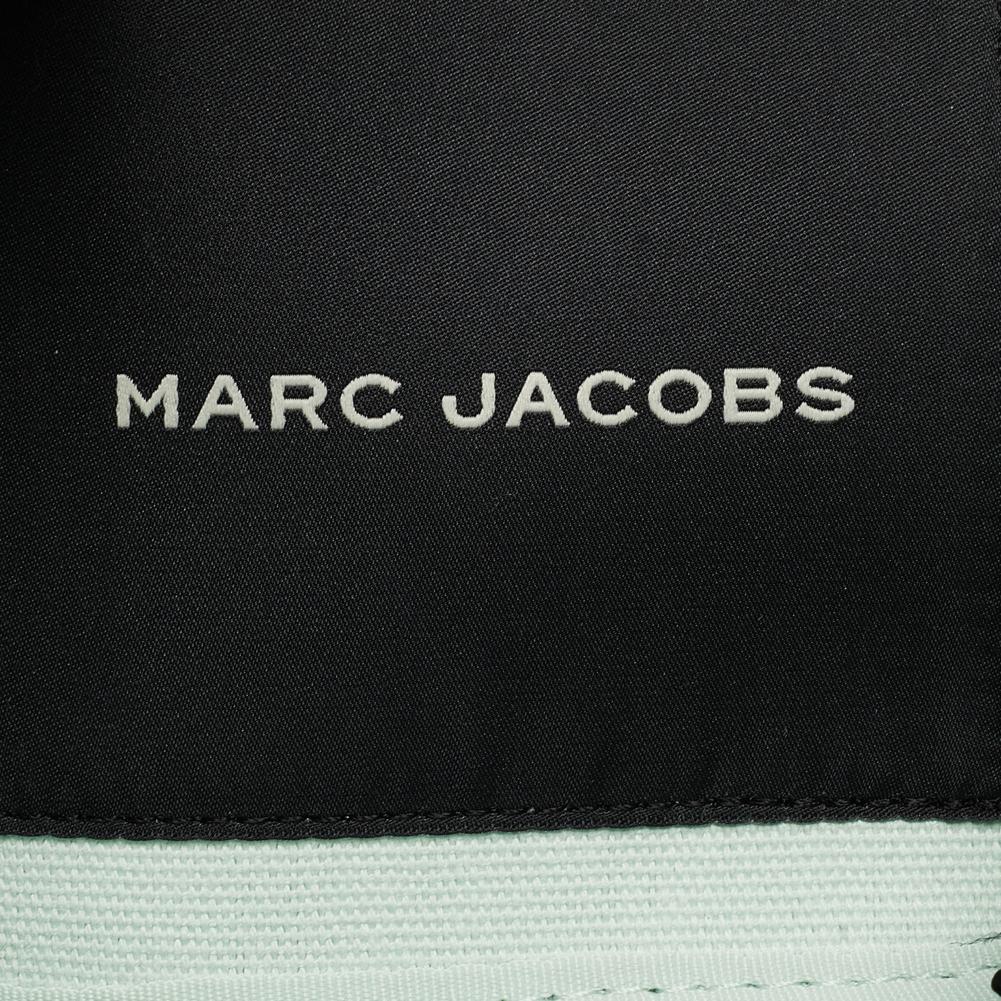 Marc Jacobs Mint Green/Black Canvas Medium The Tote Bag