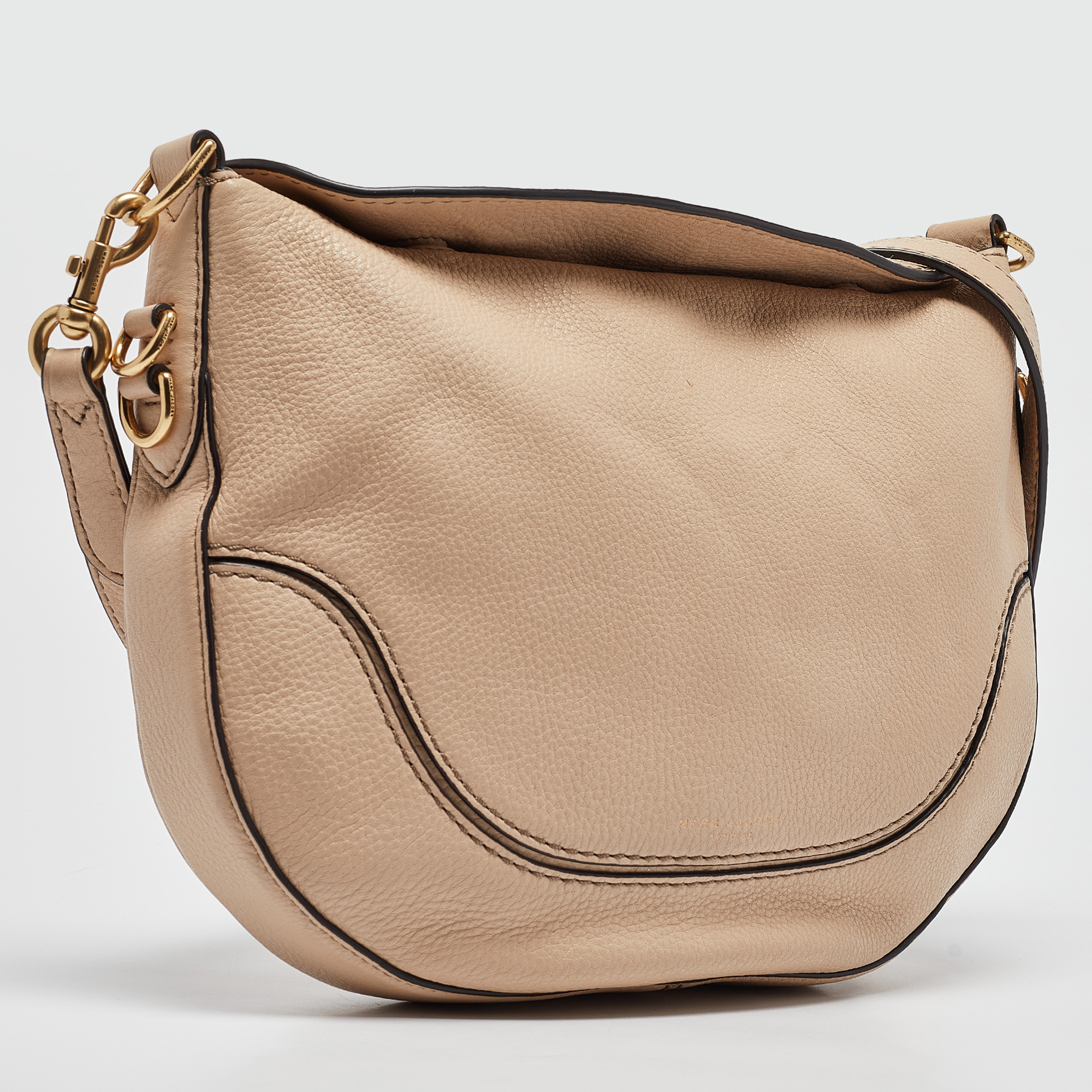 Marc Jacobs Beige Leather Small The Drifter Shoulder Bag