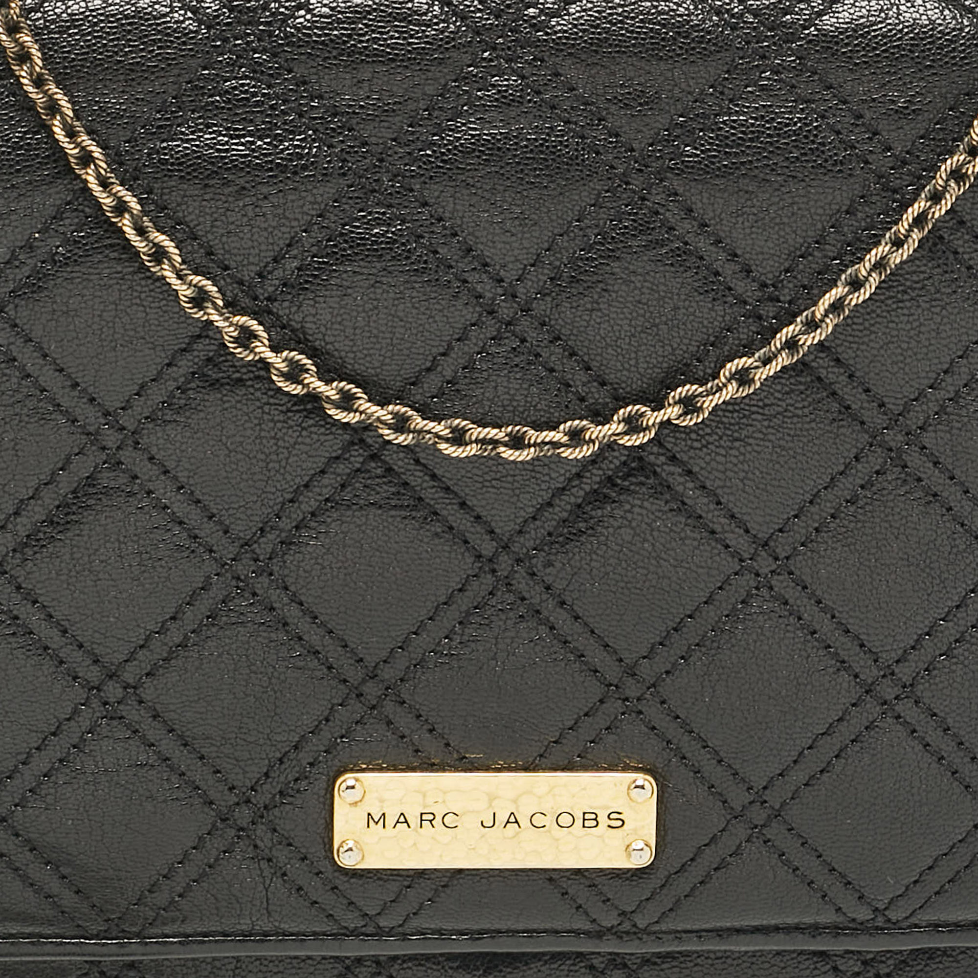 Marc Jacobs Black Quilted Leather All I One Shoulder Bag