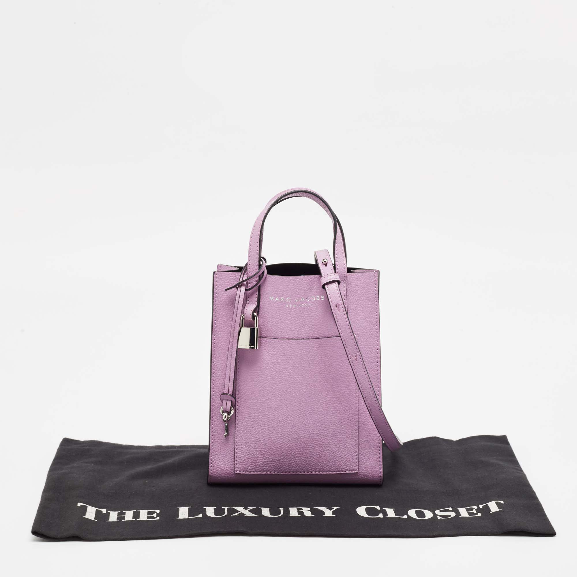 Marc Jacobs Lavender Leather Micro Grind Tote