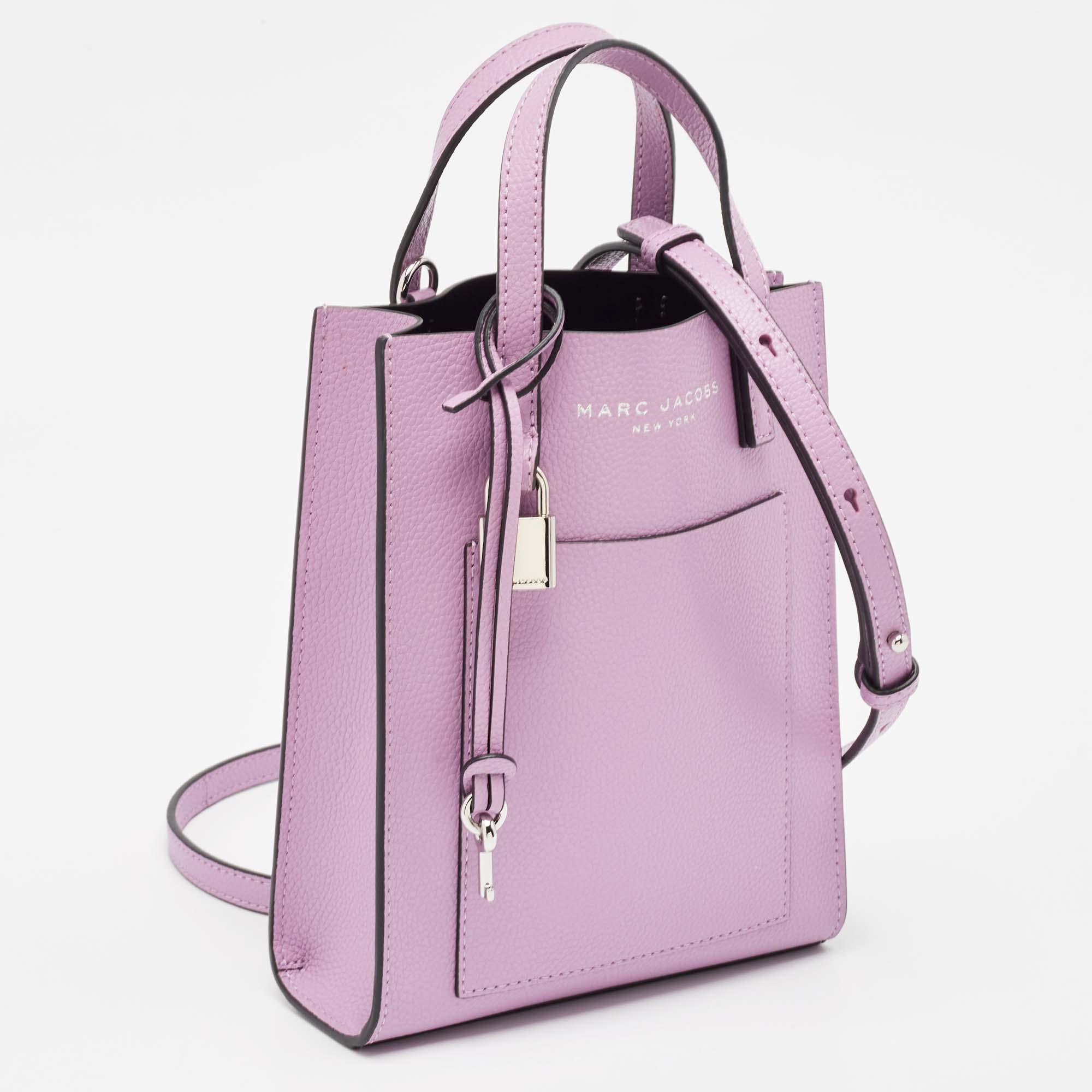 Marc Jacobs Lavender Leather Micro Grind Tote