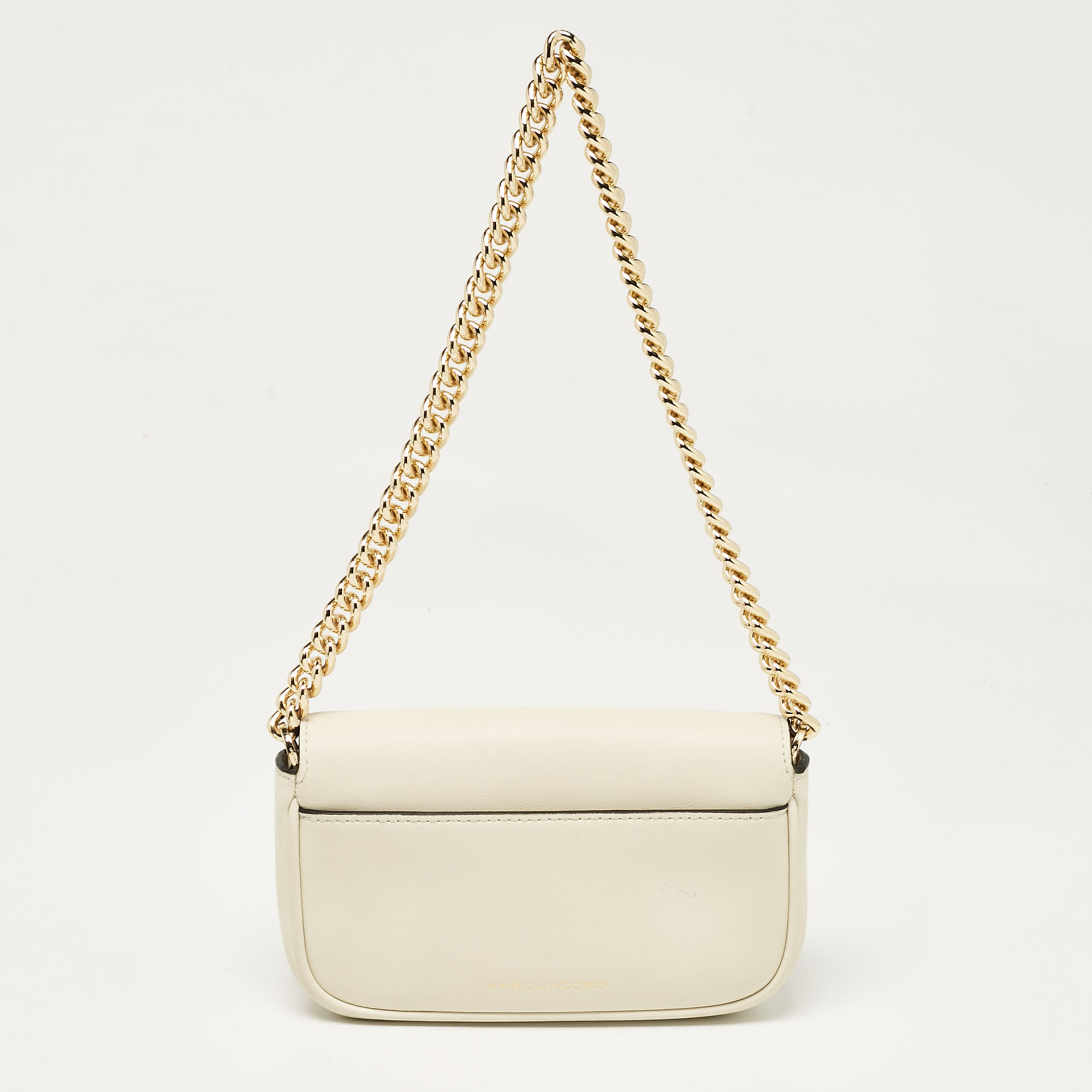 Marc Jacobs Off White Leather Mini The J Marc Shoulder Bag