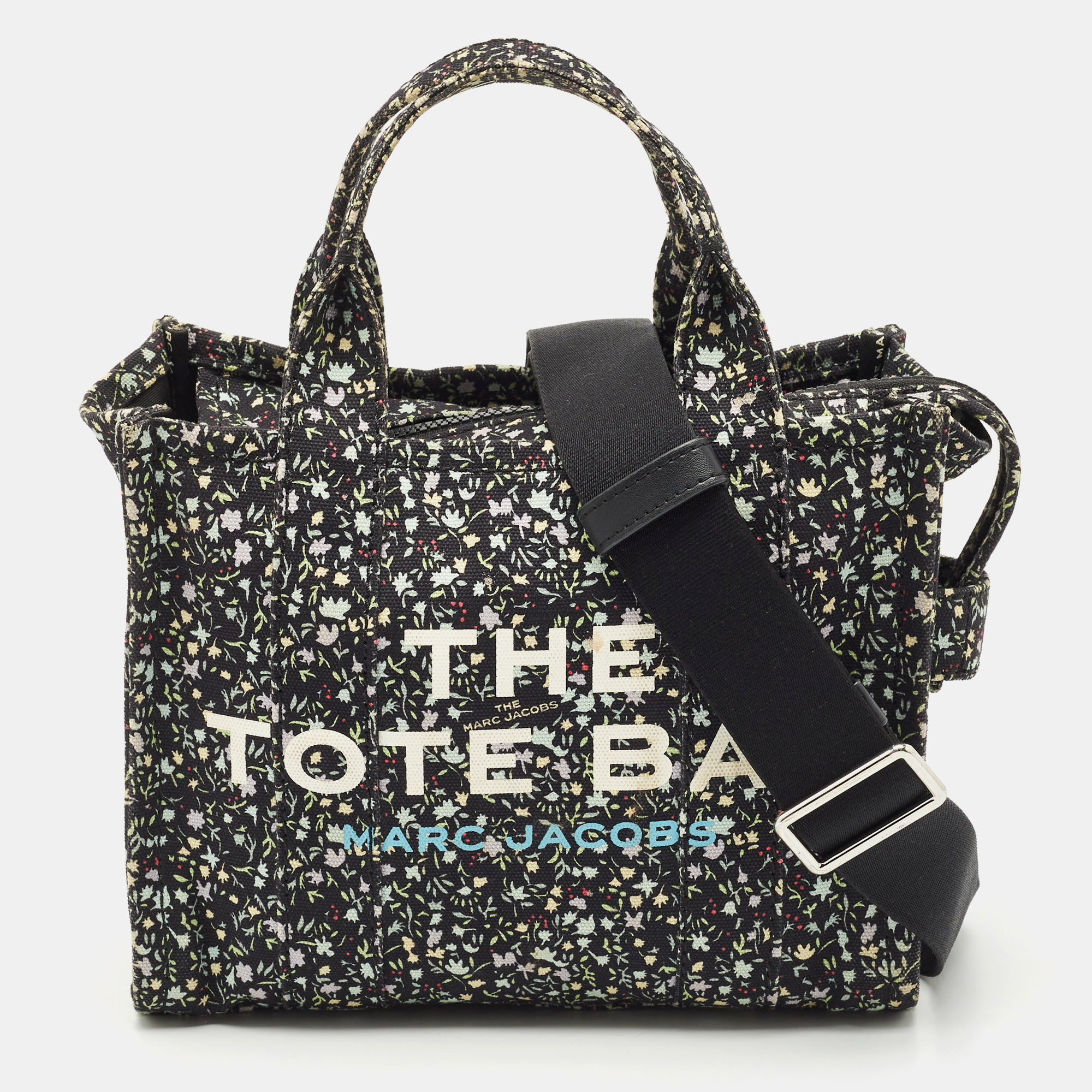 Marc Jacobs Black Canvas Small Ditsy Floral The Tote Bag - Marc Jacobs - Modalova