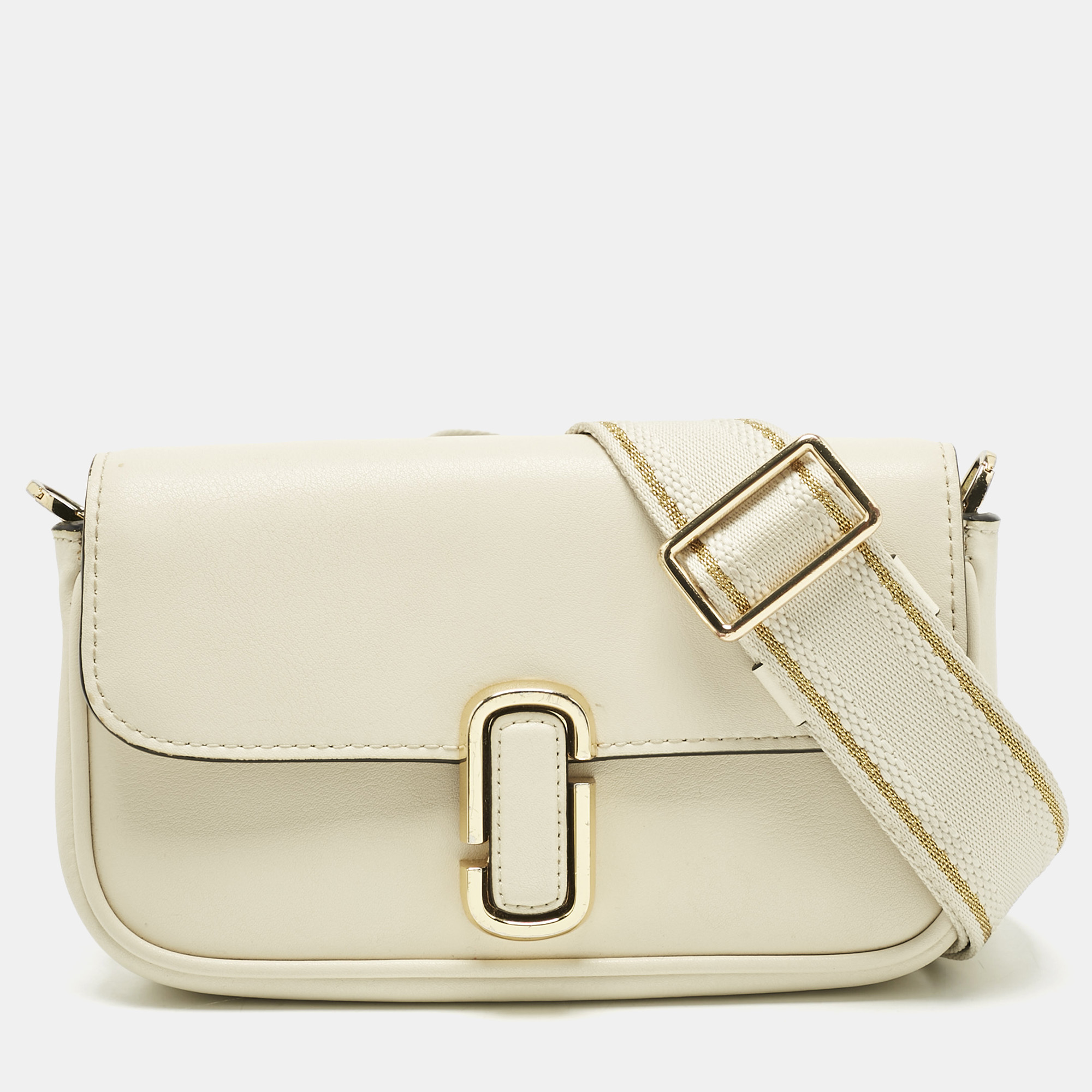 Marc Jacobs White Leather Mini The J Marc Shoulder Bag - Marc Jacobs - Modalova