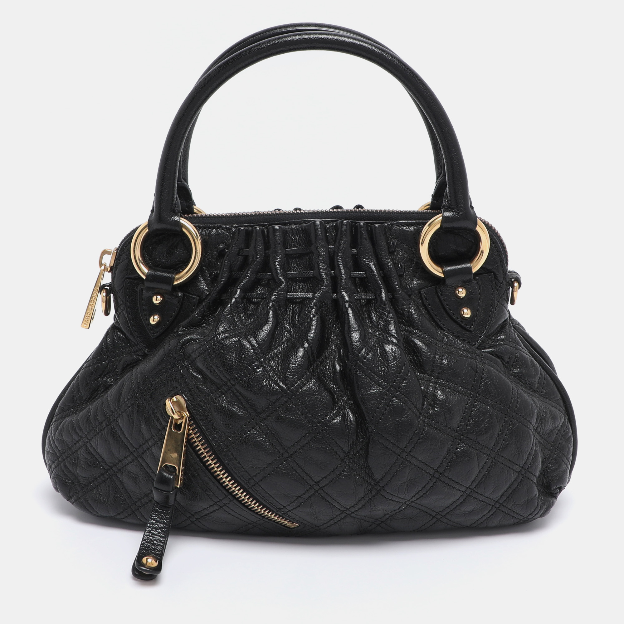 Marc Jacobs Black Quilted Leather Small Cecilia Satchel - Marc Jacobs - Modalova
