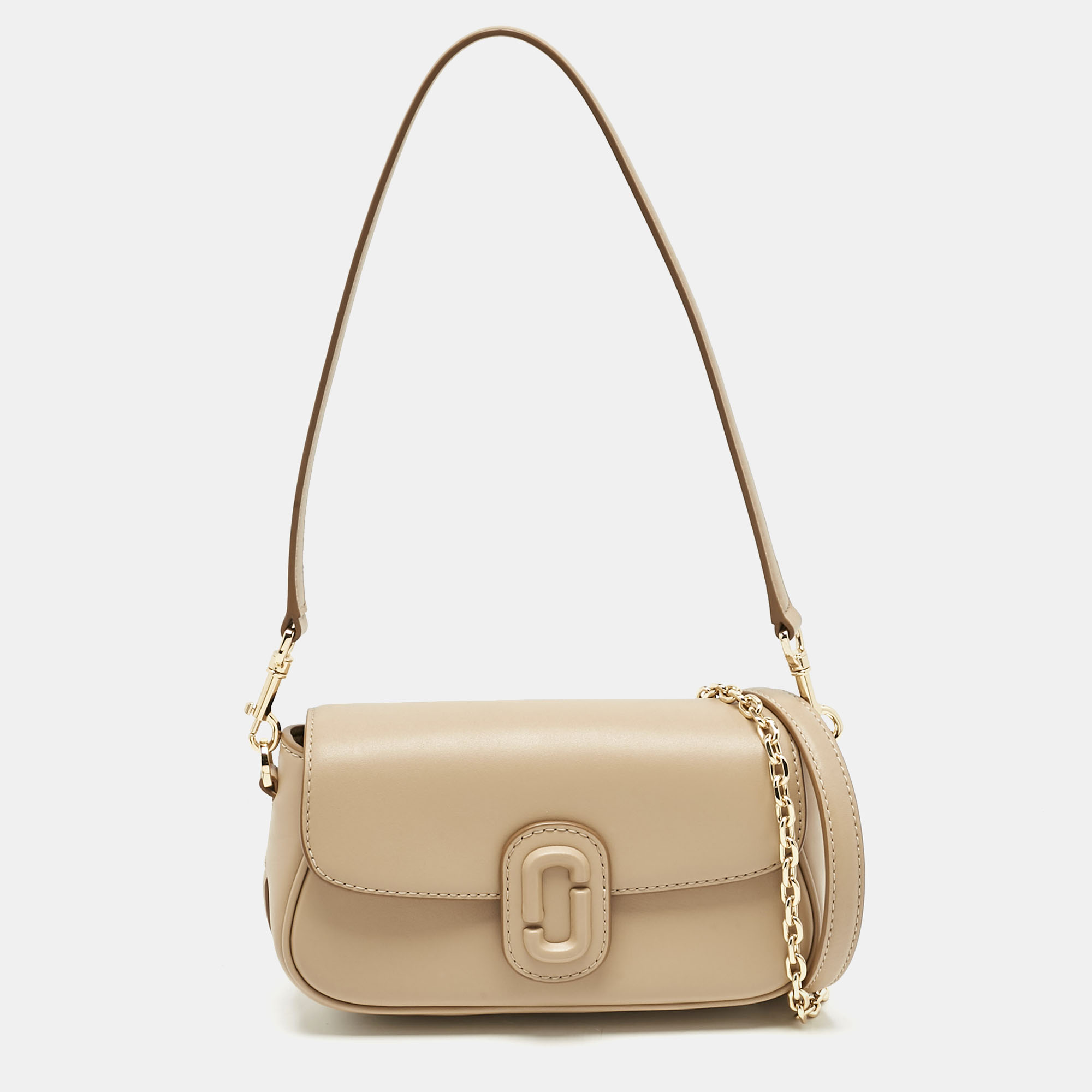 Marc Jacobs Beige Leather The Clover Shoulder Bag - Marc Jacobs - Modalova