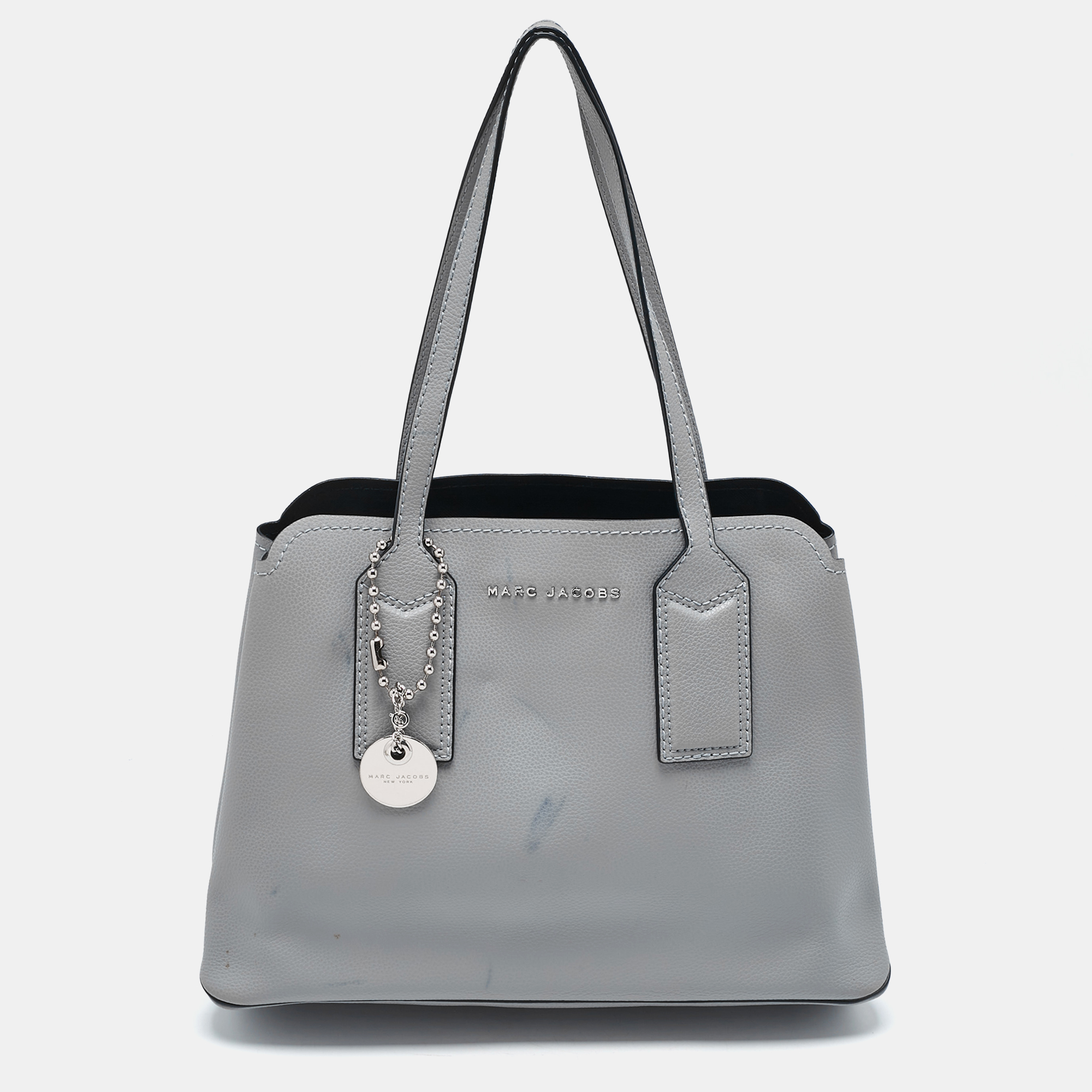 Marc Jacobs Grey Leather The Editor Tote - Marc Jacobs - Modalova