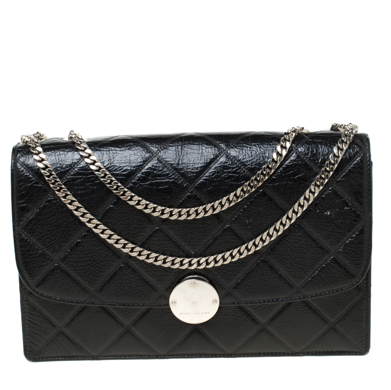 Image of Marc Jacobs Black Quilted Shoulder Bag