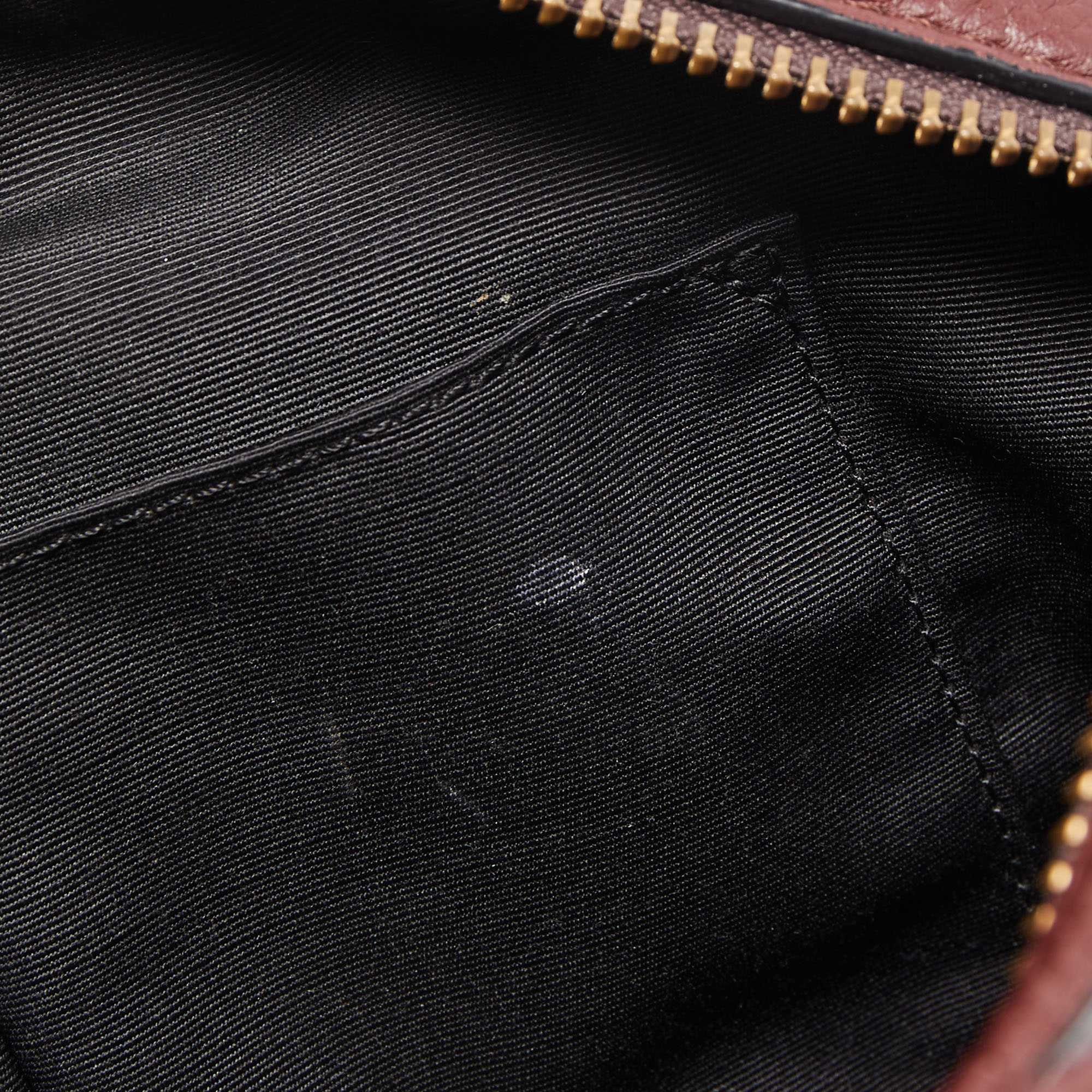Marc Jacobs Burgundy Leather Recruit Bauletto Boston Bag