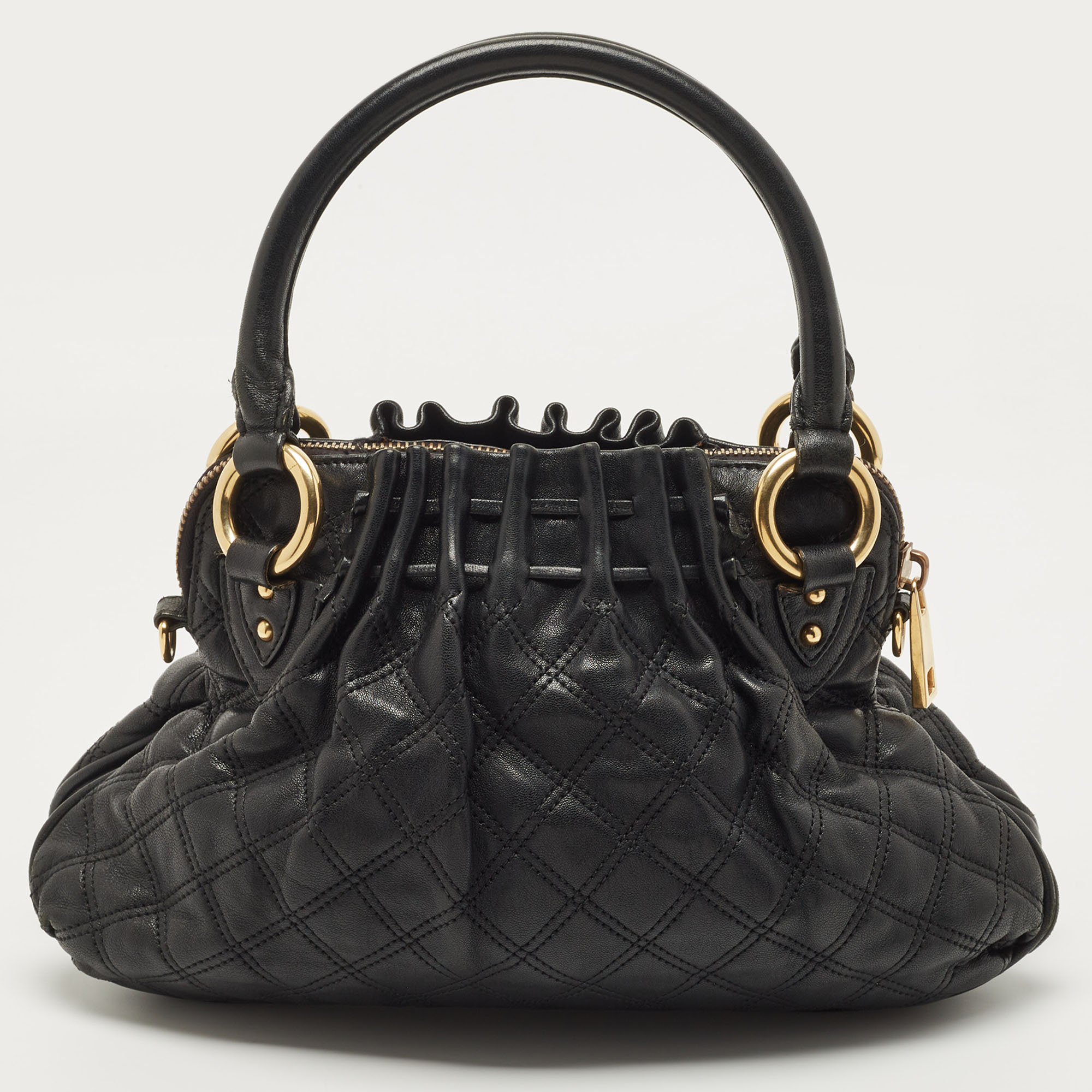 Marc Jacobs Black Quilted Leather Cecilia Bag