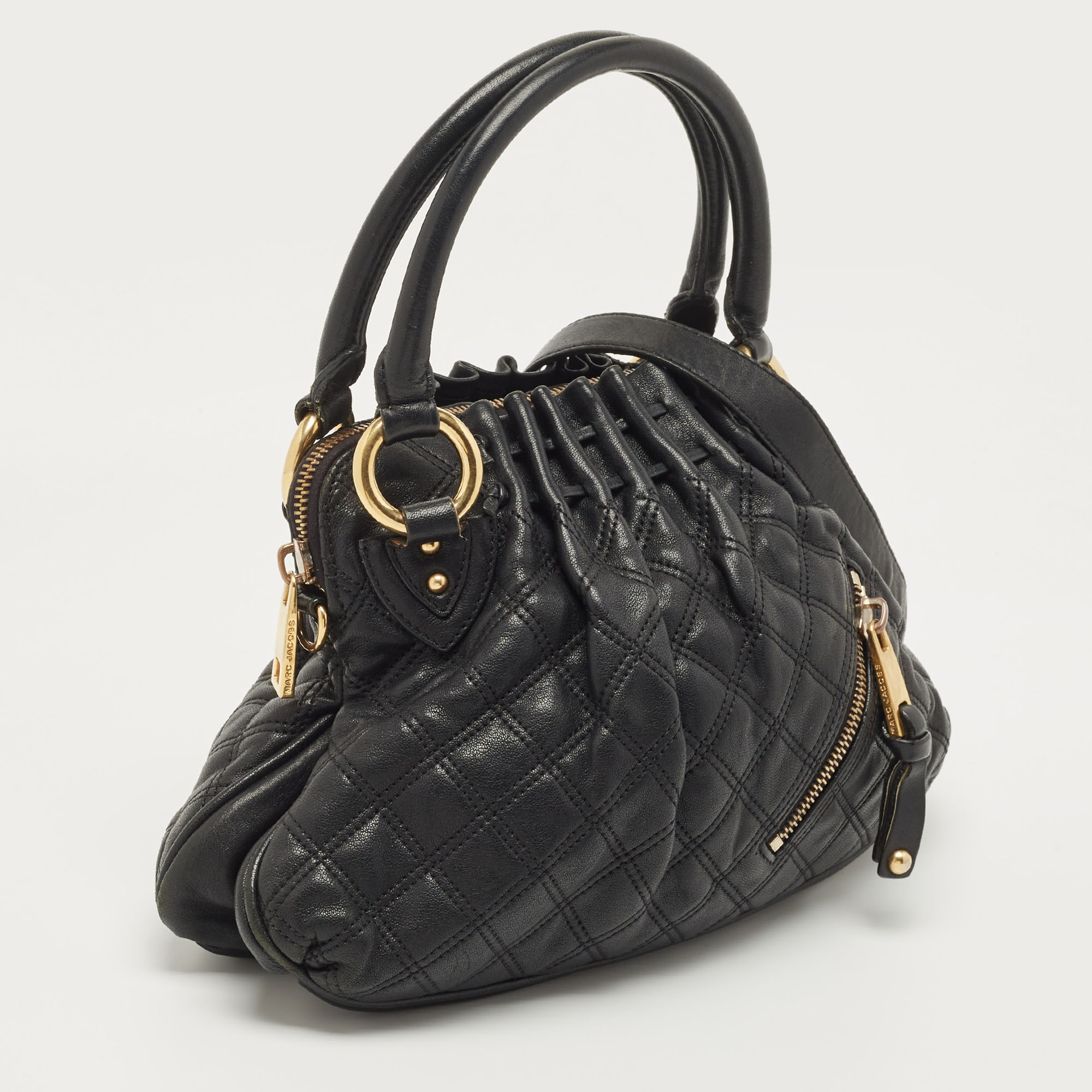 Marc Jacobs Black Quilted Leather Cecilia Bag