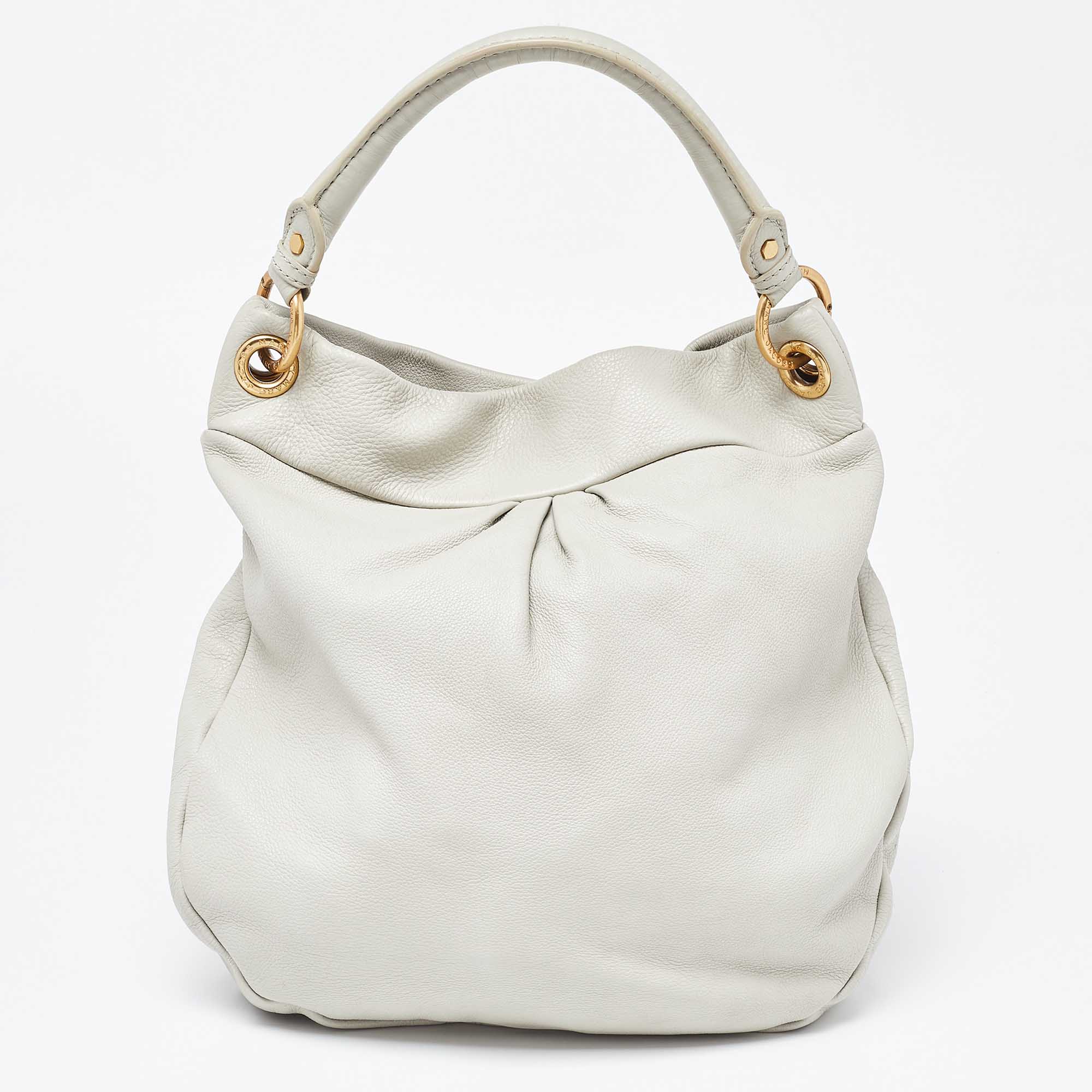 Marc By Marc Jacobs Grey Leather Classic Q Hillier Hobo