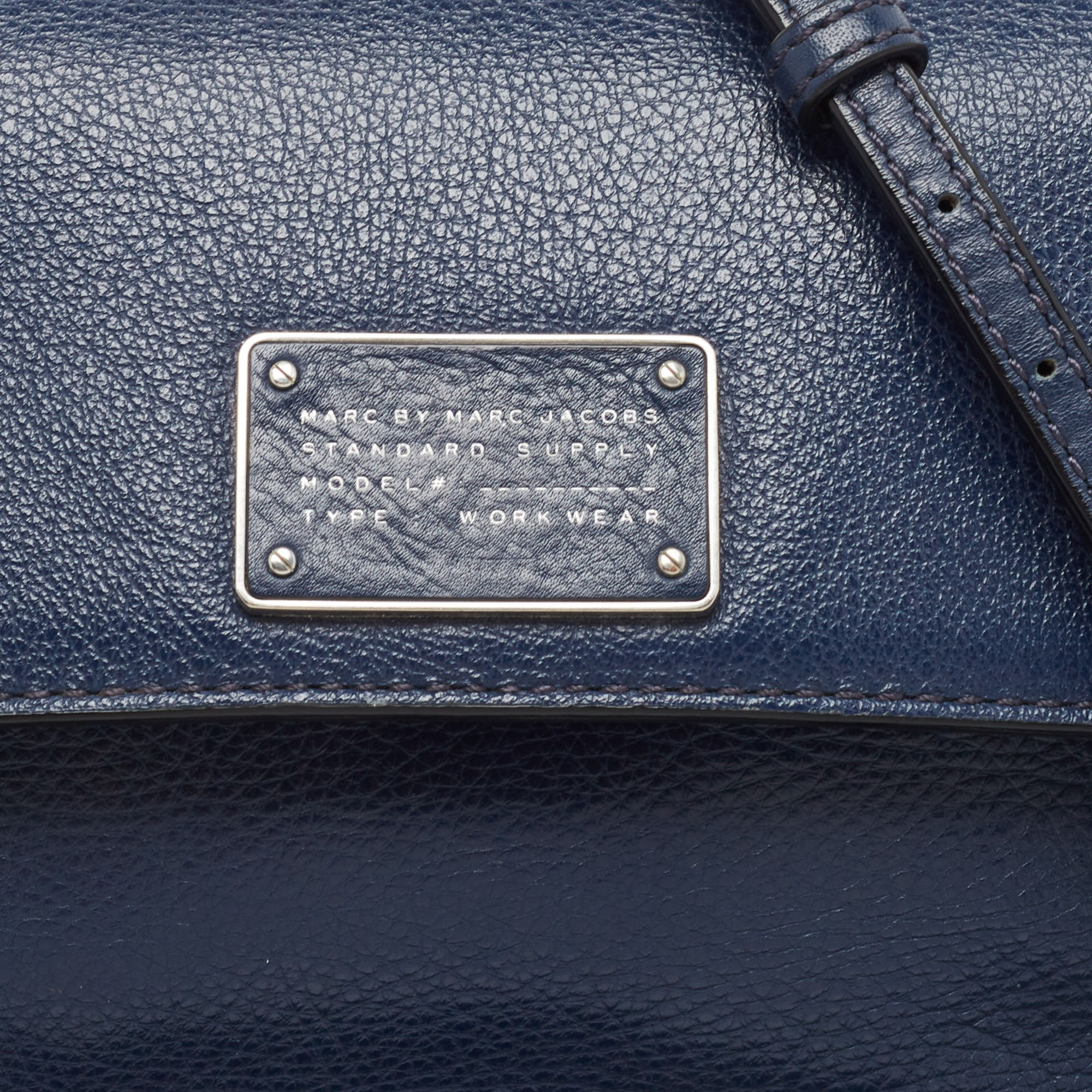 Marc Jacobs Navy Blue Leather Too Hot To Handle Noa Crossbody Bag