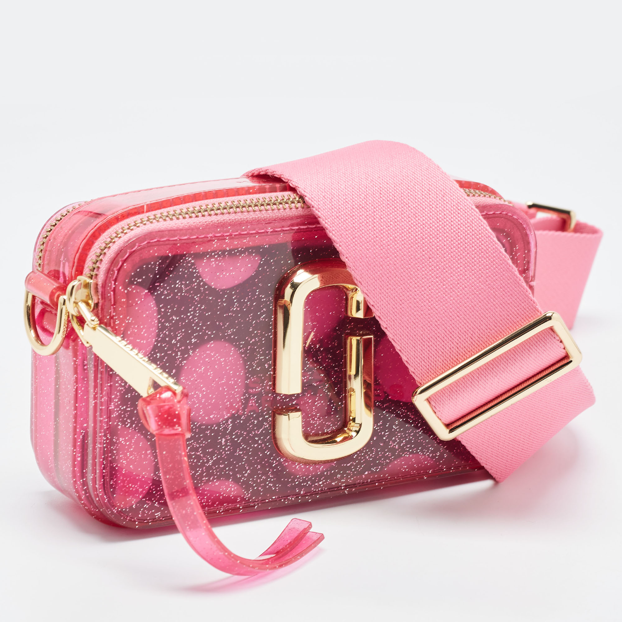 Marc Jacobs Pink Fabric And Jelly The Snapshot Camera Crossbody Bag