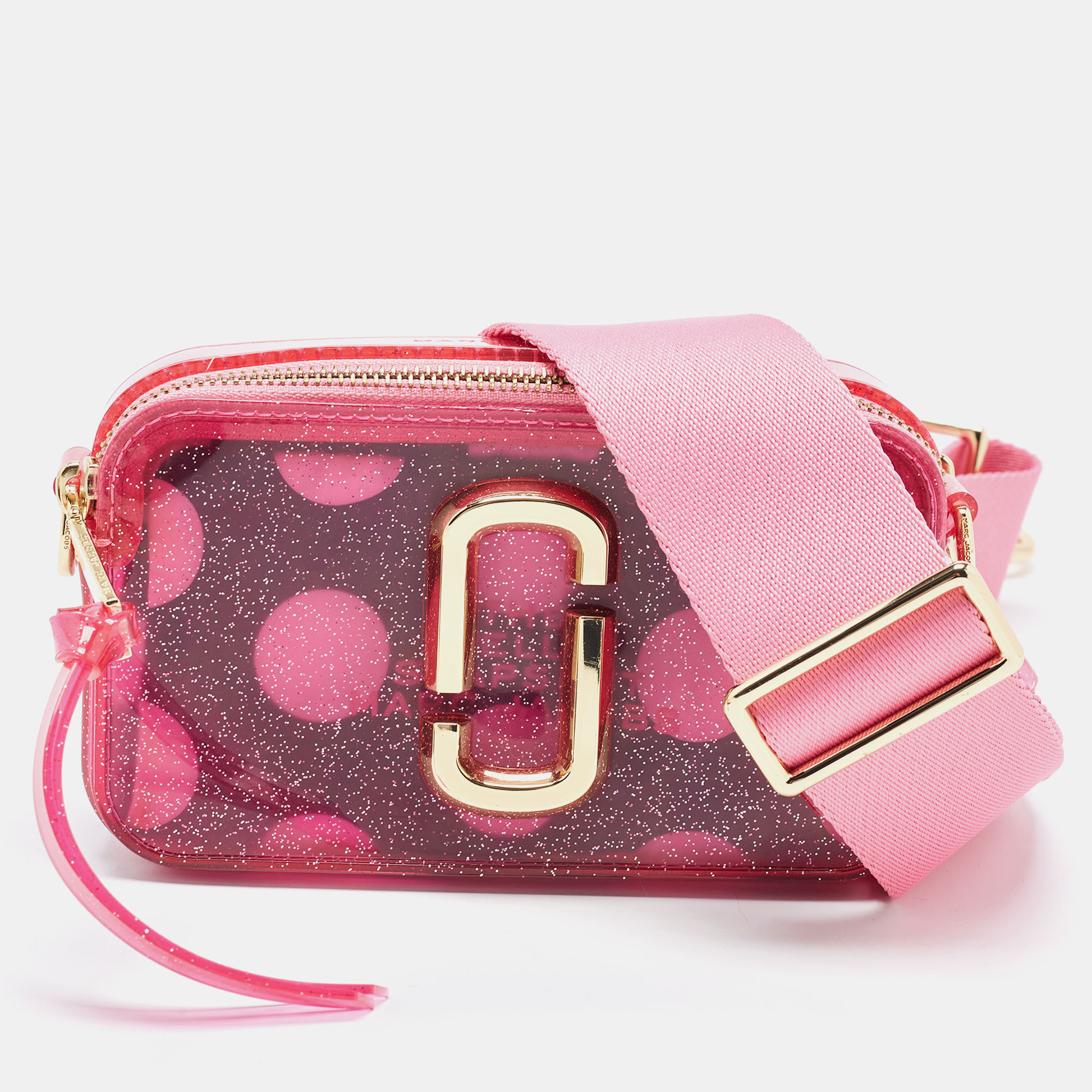 Marc Jacobs Pink Fabric And Jelly The Snapshot Camera Crossbody Bag