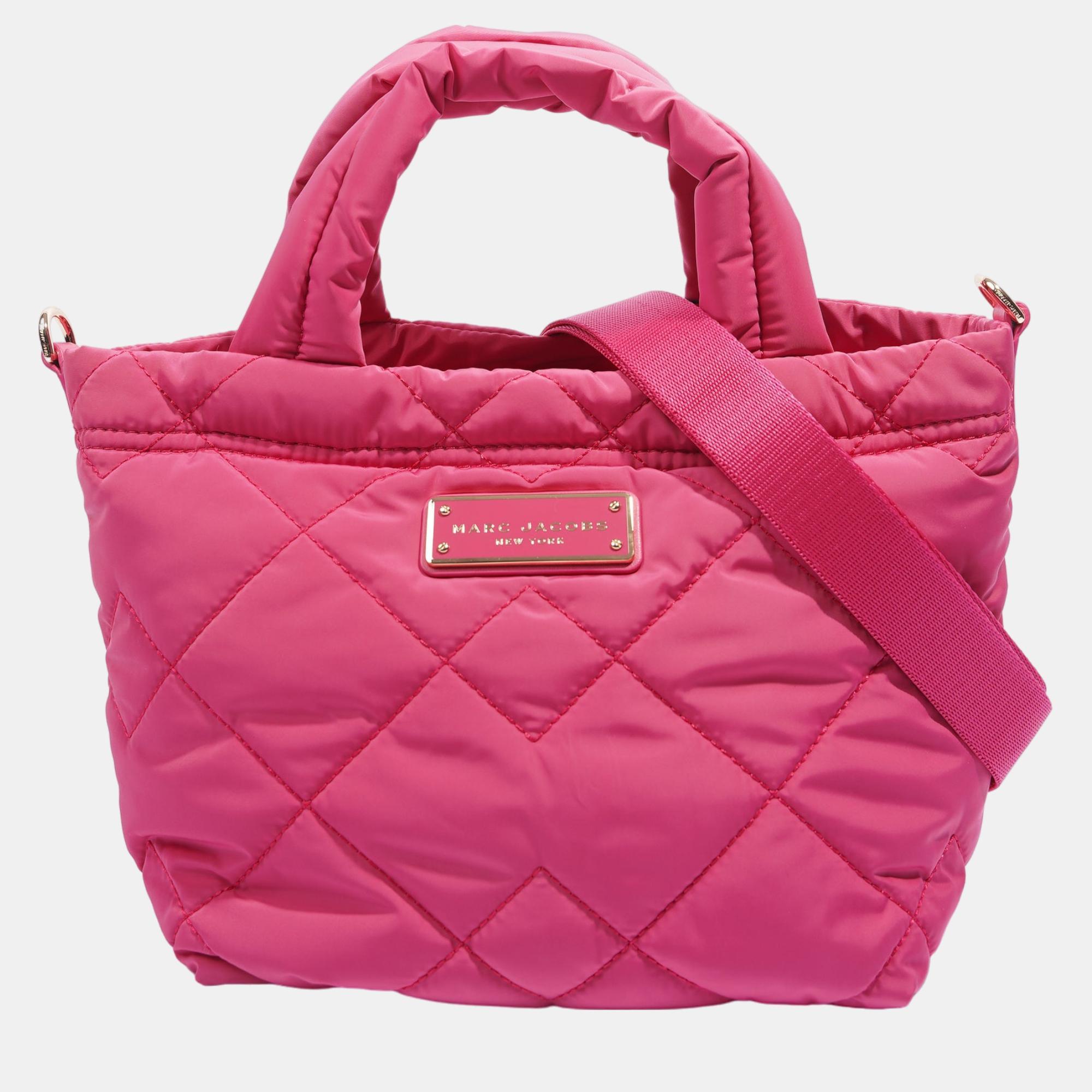 Marc Jacobs Mini Tote Bag Pink Polyurethane