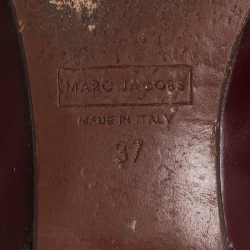 Marc Jacobs Burgundy Patent Ballet Flats Size 37